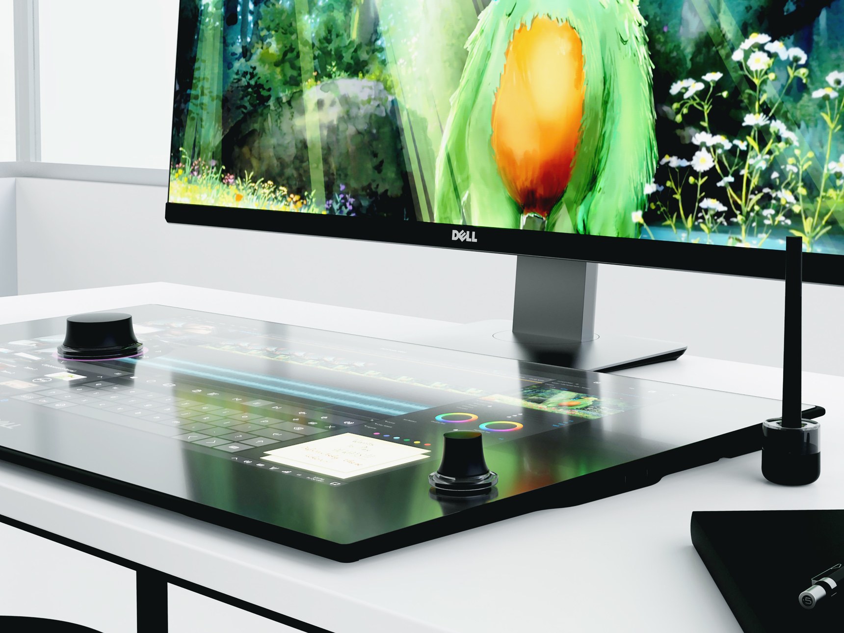 2017if Award，Canvas 27，dell，Computer screen，