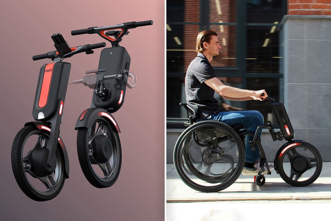 UNAwheel，电动三轮车，轮椅，