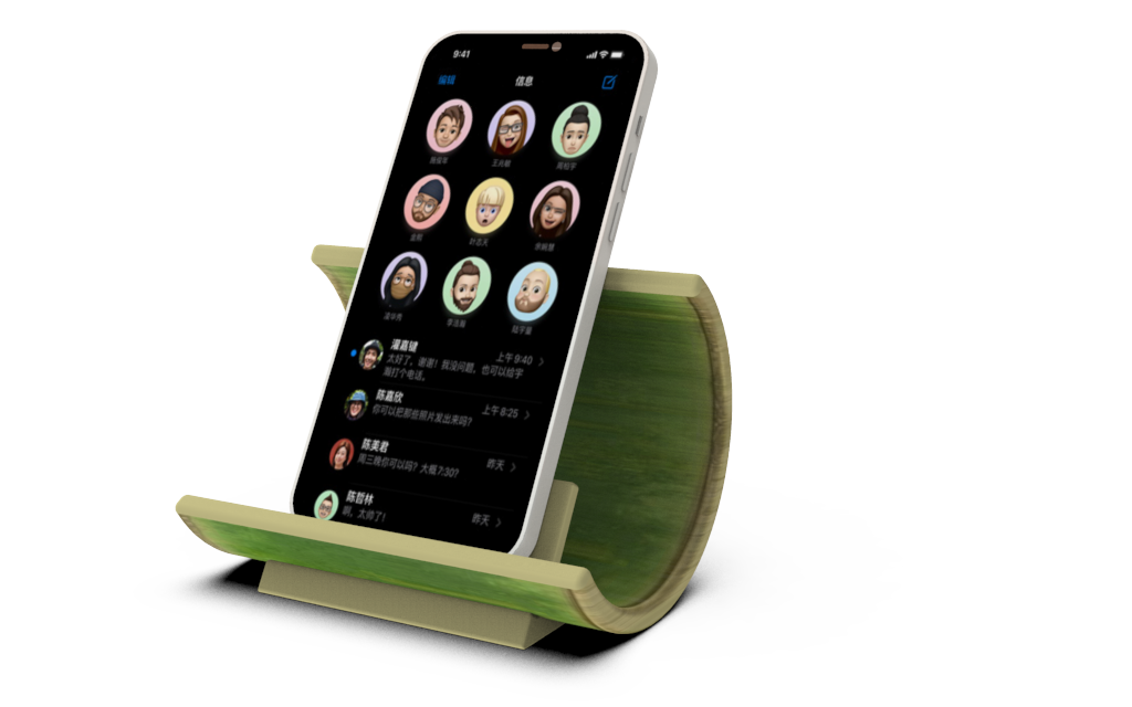 Bamboo，Mobile phone bracket，