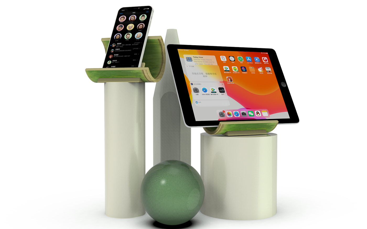 Bamboo，Mobile phone bracket，