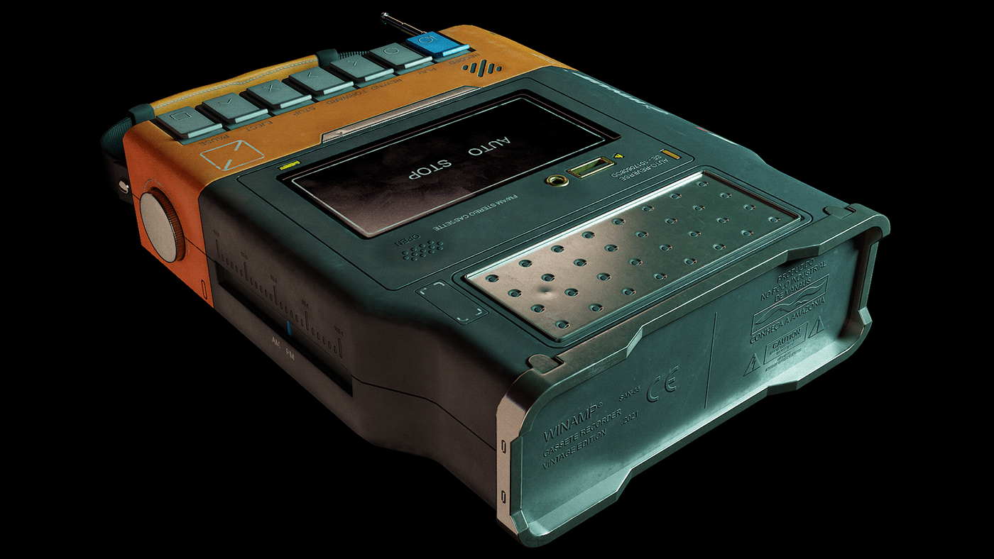 recorder，science fiction，Winamp，Tribute Edition，Modeling and rendering，cgi，