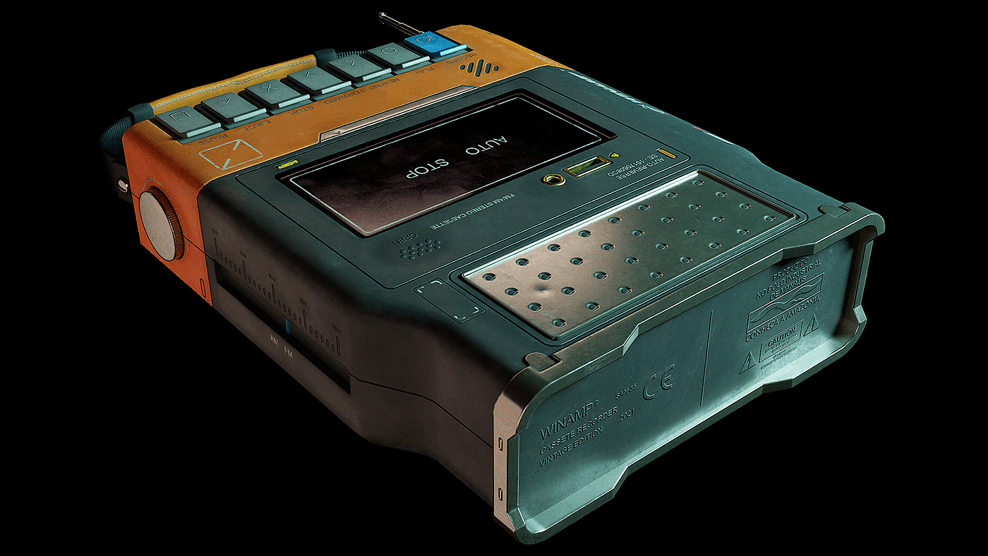 recorder，science fiction，Winamp，Tribute Edition，Modeling and rendering，cgi，