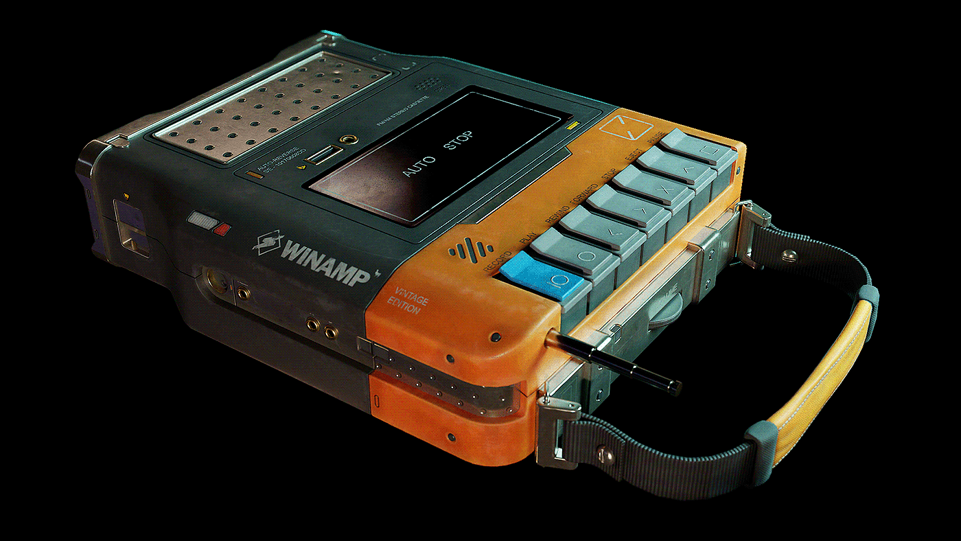 recorder，science fiction，Winamp，Tribute Edition，Modeling and rendering，cgi，