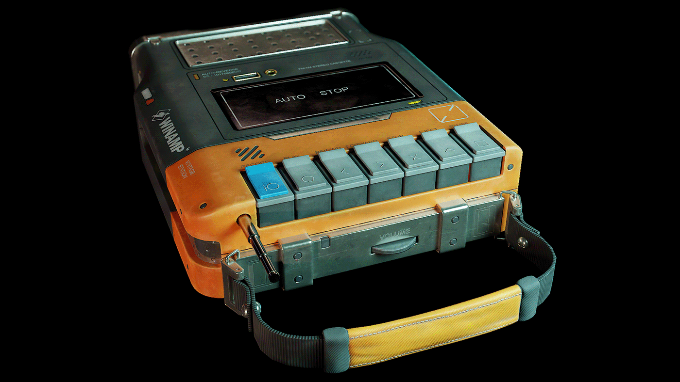 recorder，science fiction，Winamp，Tribute Edition，Modeling and rendering，cgi，