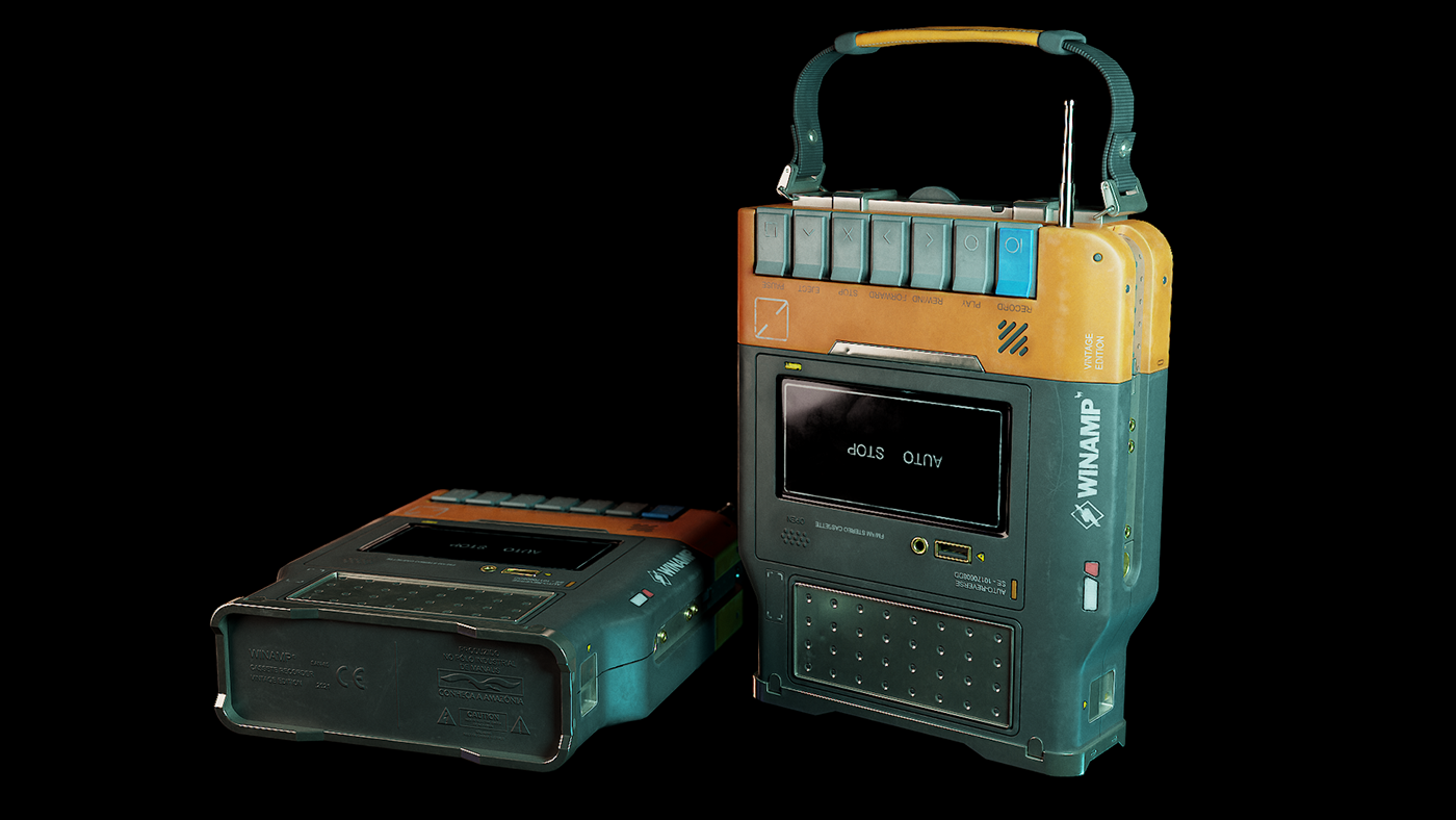 recorder，science fiction，Winamp，Tribute Edition，Modeling and rendering，cgi，