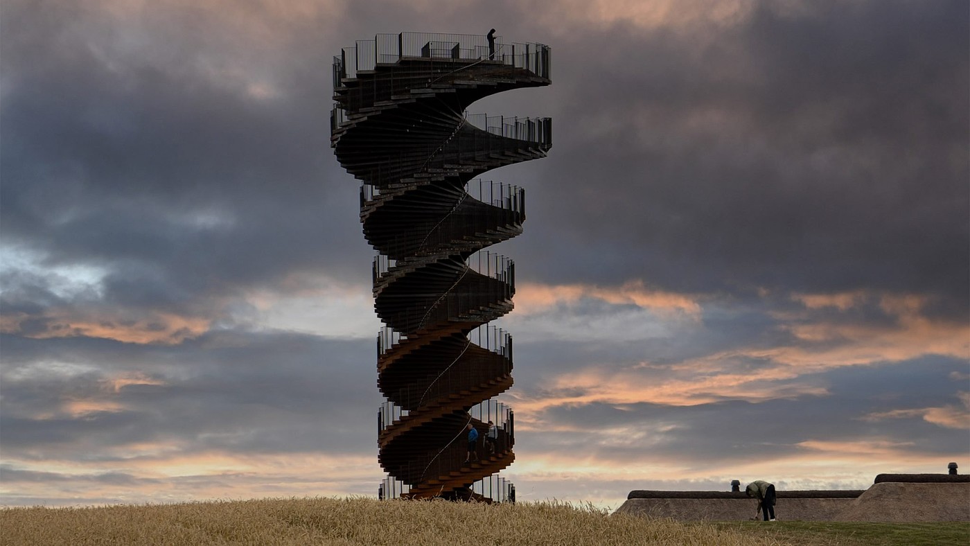 Viewing tower，Double helix structure，