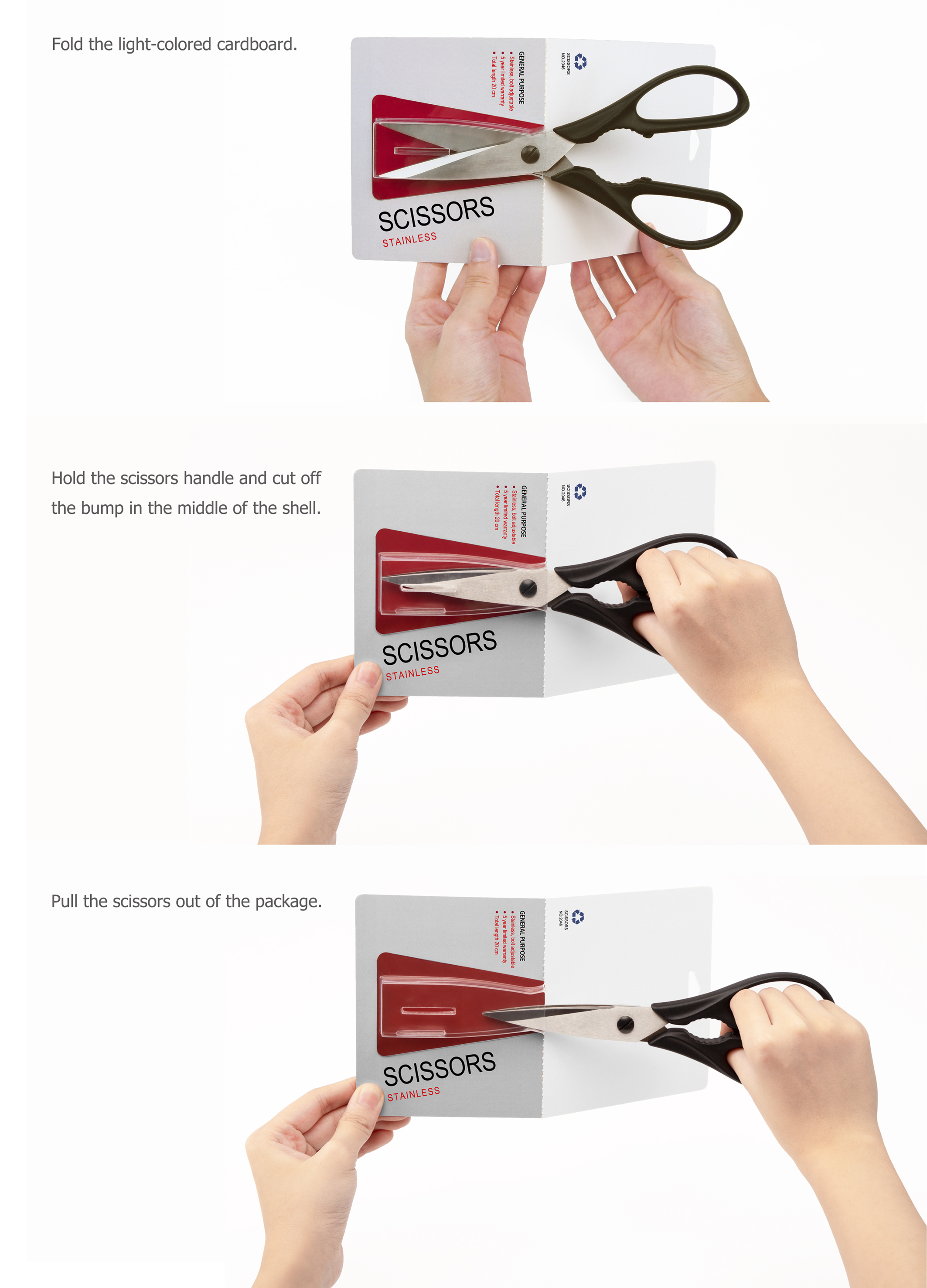 packing，scissors，