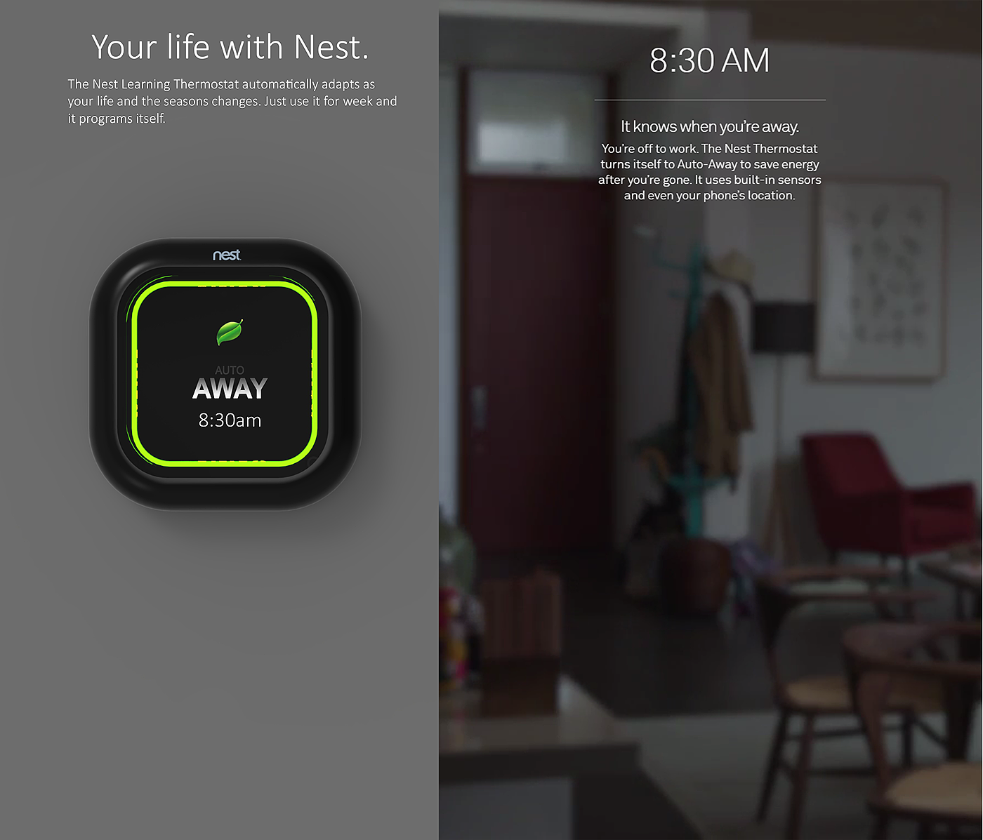 Smart home，Thermostat，Touch control，Google，temperature control，nest，