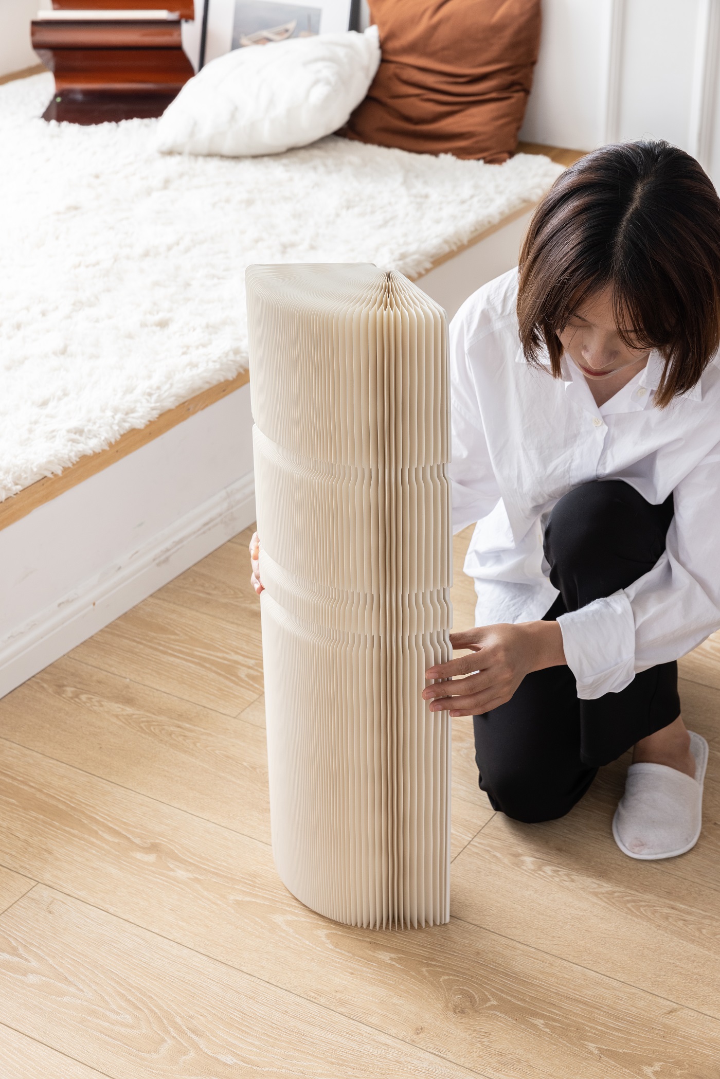 Organ paper home，Cylindrical exhibition stand，Exhibition stand，good-looking，Exhibition stand design，Original brand，Paper decoration，Exquisite life，