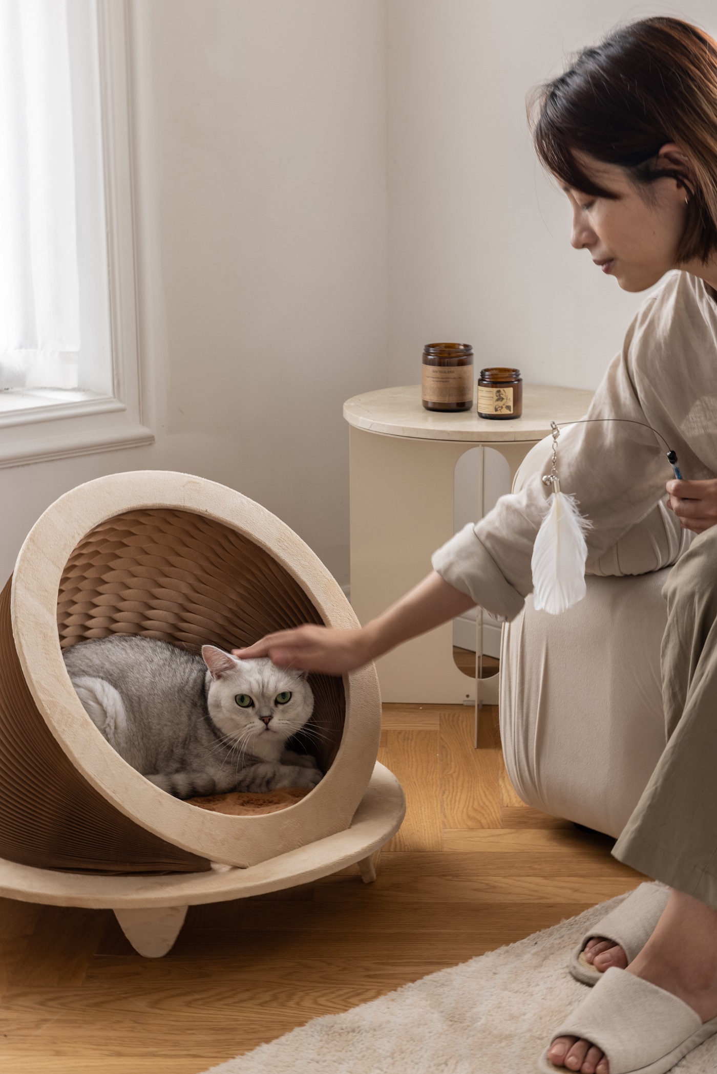 Organ paper cat nest，Cat nest，Pet companion，good-looking，Adorable toy，Creative cat nest，Cat house，Pet Supplies & Pet，
