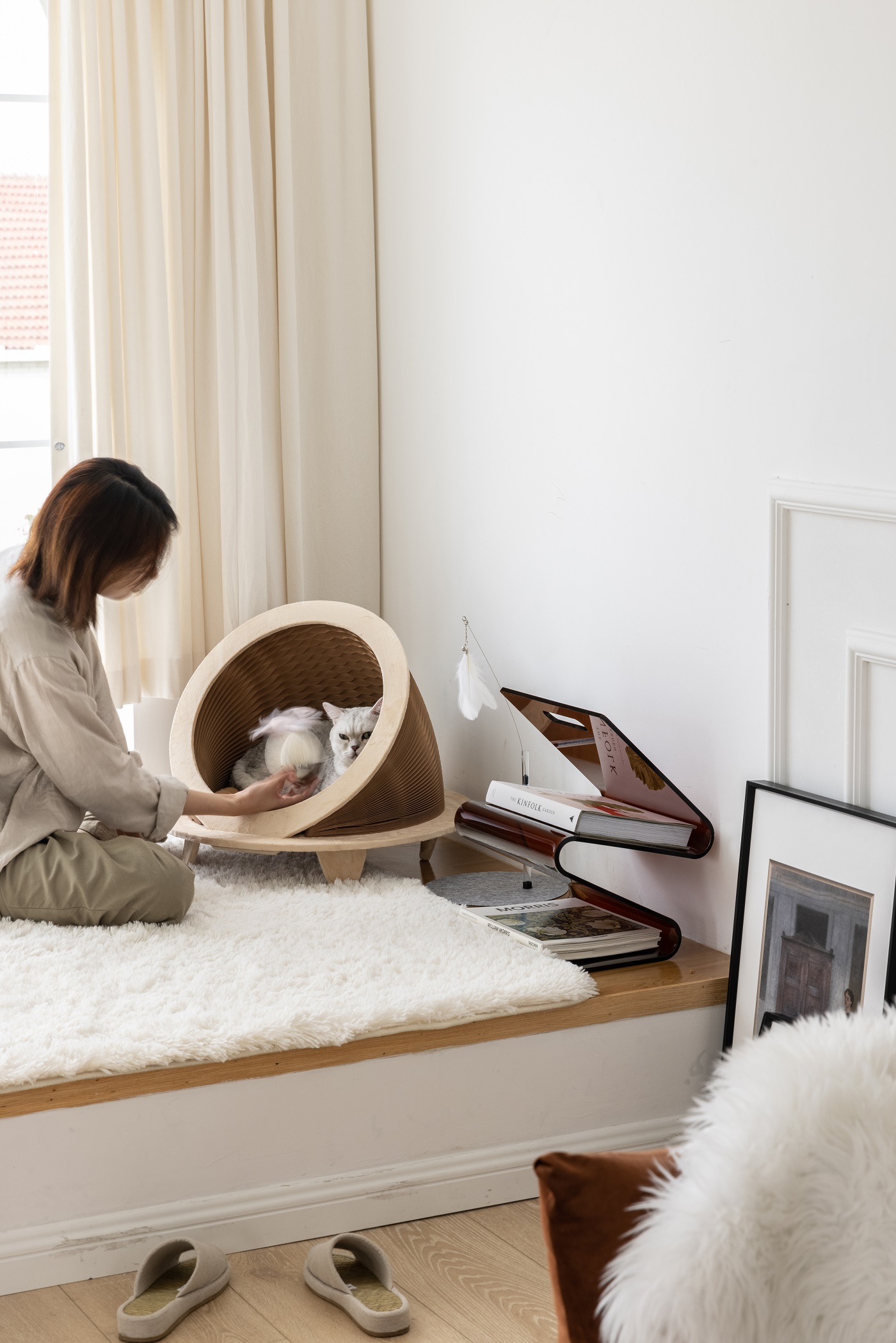 Organ paper cat nest，Cat nest，Pet companion，good-looking，Adorable toy，Creative cat nest，Cat house，Pet Supplies & Pet，