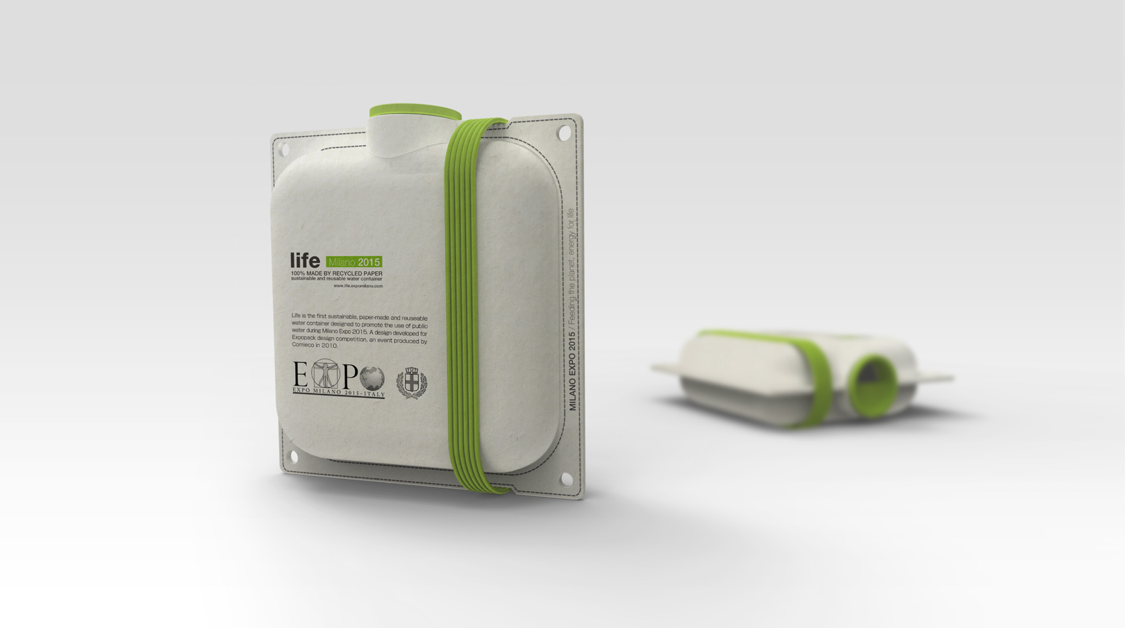 Milan，the World Expo，Paper products，Water container，Water bottle，Recyclable，environment protection，