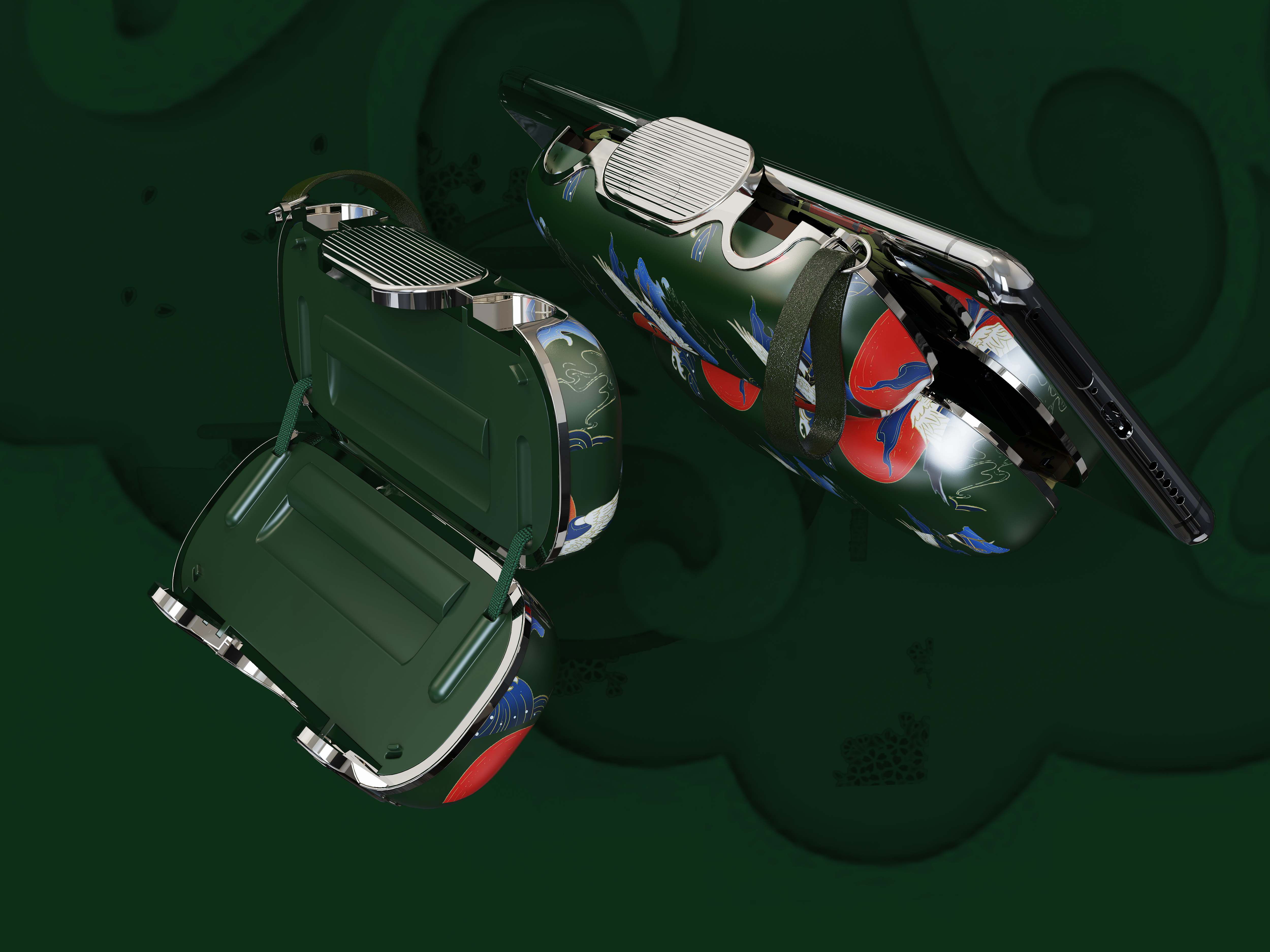 portable source，Hand warmer，Mobile phone back clip，Fashion digital，National tide，National style，