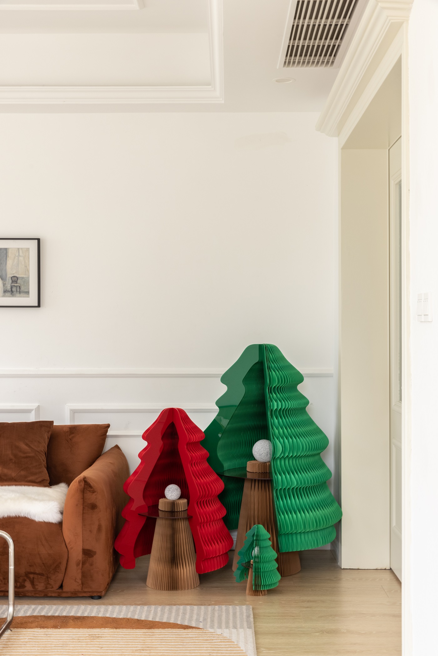 Organ paper Christmas tree，Paper Christmas tree，Christmas，Christmas gifts，good-looking，Reusable，christmas tree，Christmas decorations，