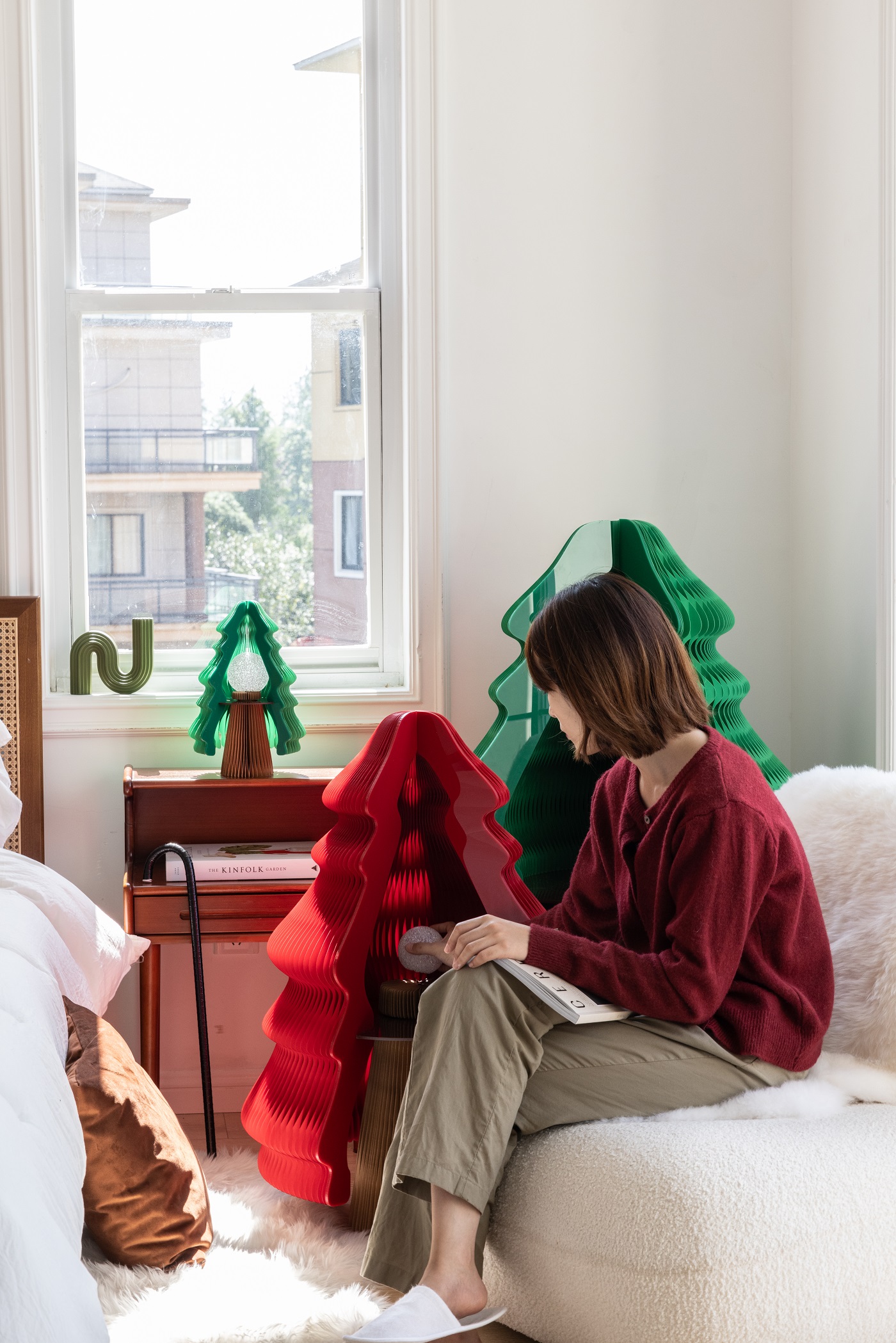 Organ paper Christmas tree，Paper Christmas tree，Christmas，Christmas gifts，good-looking，Reusable，christmas tree，Christmas decorations，