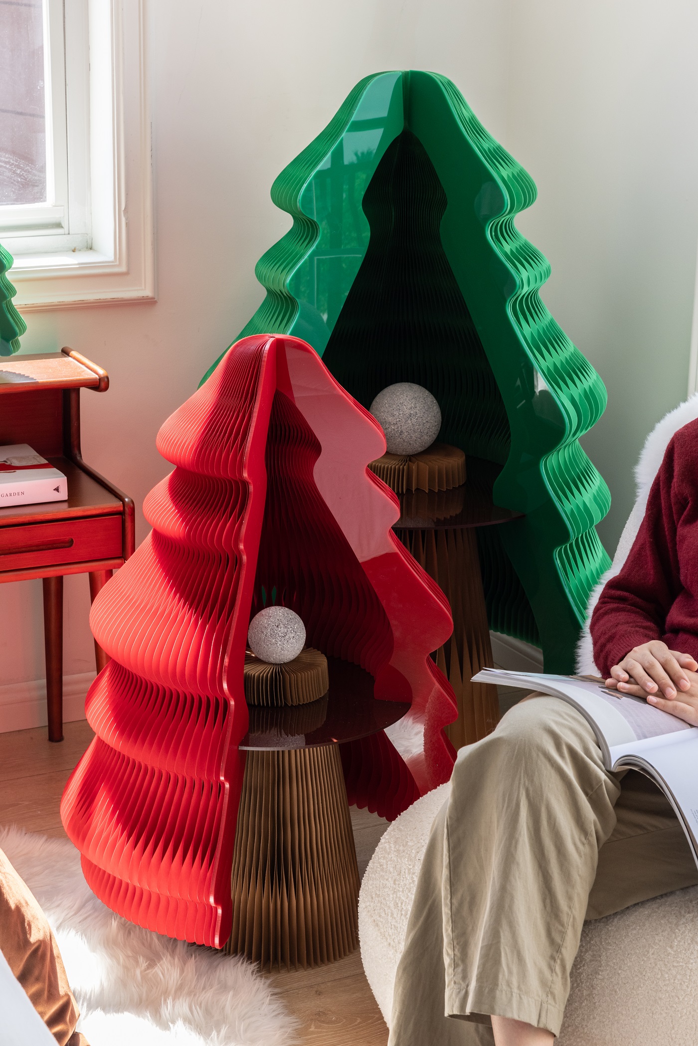 Organ paper Christmas tree，Paper Christmas tree，Christmas，Christmas gifts，good-looking，Reusable，christmas tree，Christmas decorations，