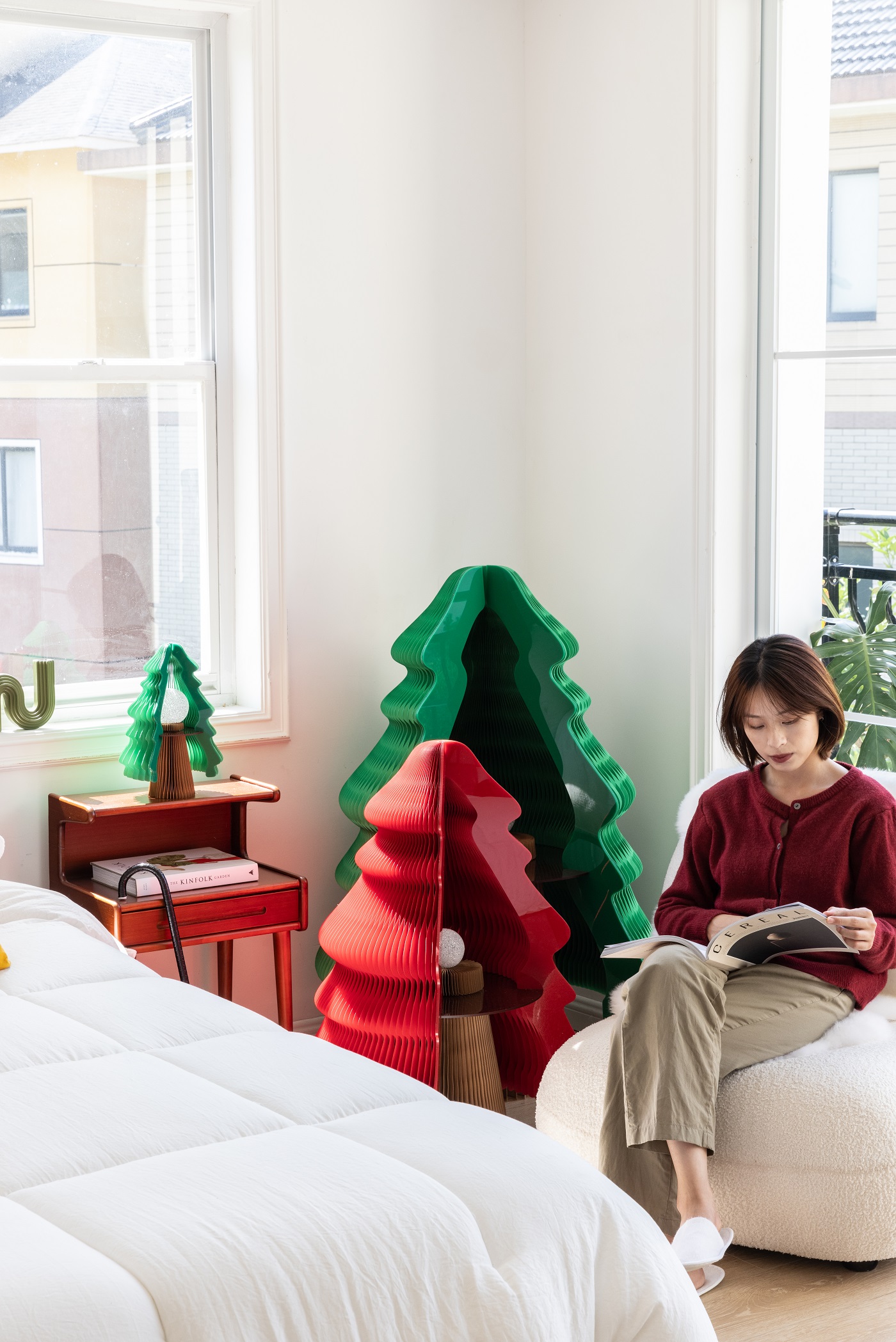 Organ paper Christmas tree，Paper Christmas tree，Christmas，Christmas gifts，good-looking，Reusable，christmas tree，Christmas decorations，