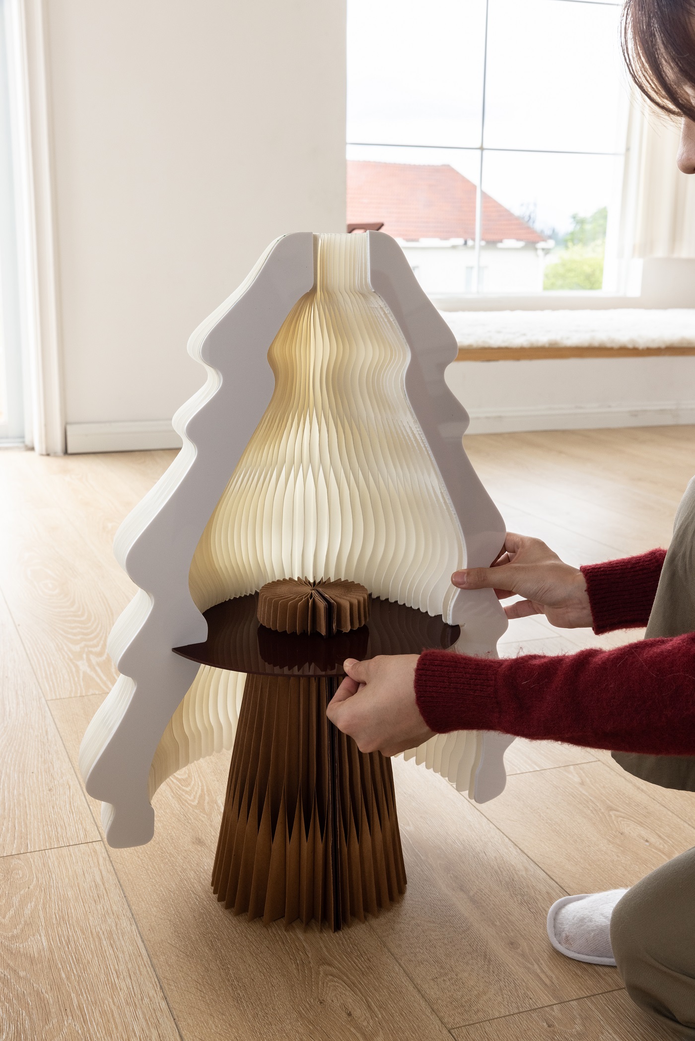 Organ paper Christmas tree，Paper Christmas tree，Christmas，Christmas gifts，good-looking，Reusable，christmas tree，Christmas decorations，