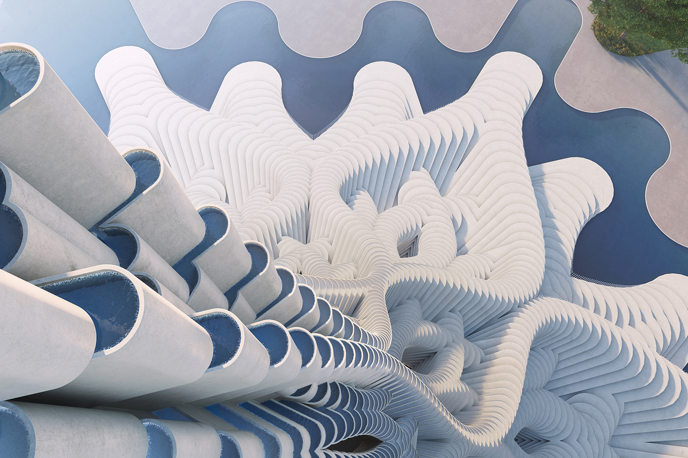 Architecture，Rain Collector ，water conservation，San Jose，U.S.A，