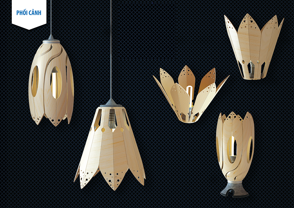 Light on，Lamp group，product design，