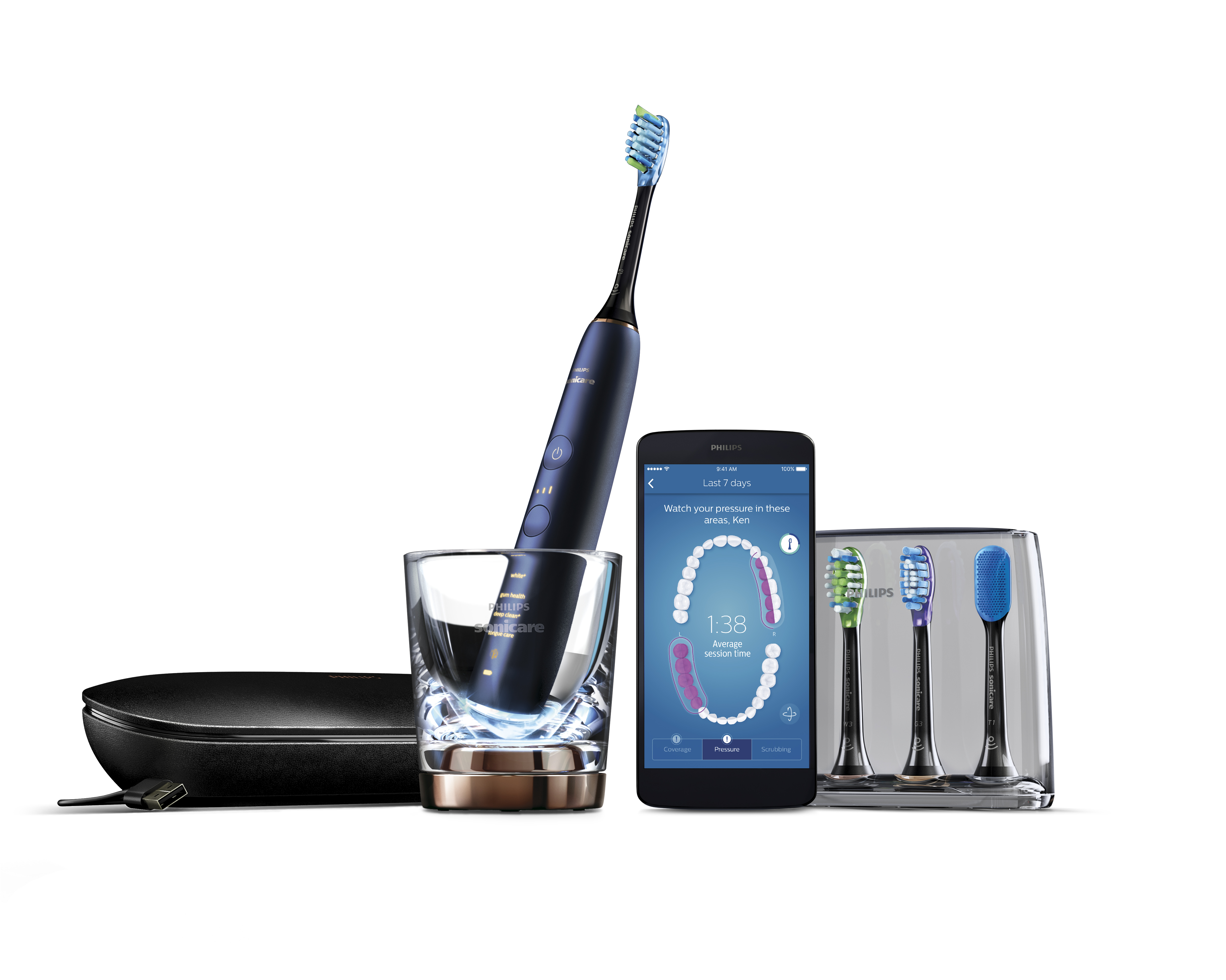 Philips，toothbrush，Electric，intelligence，