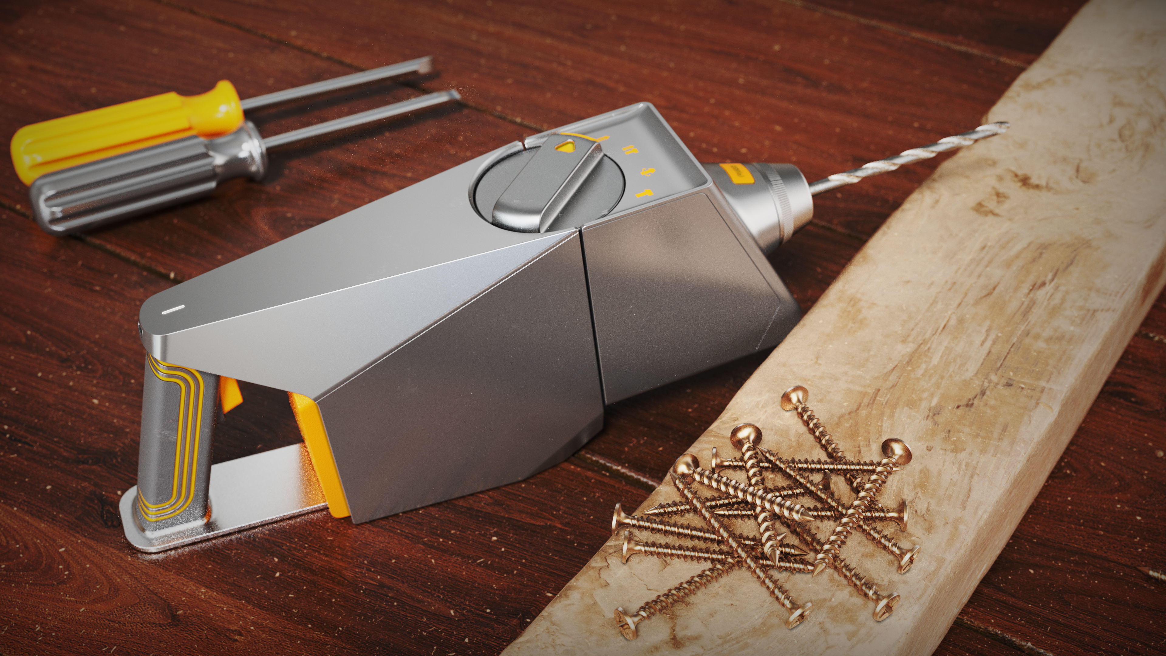 rhinoceros，Electric hammer，Electric drill，keyshot，Electric tool，