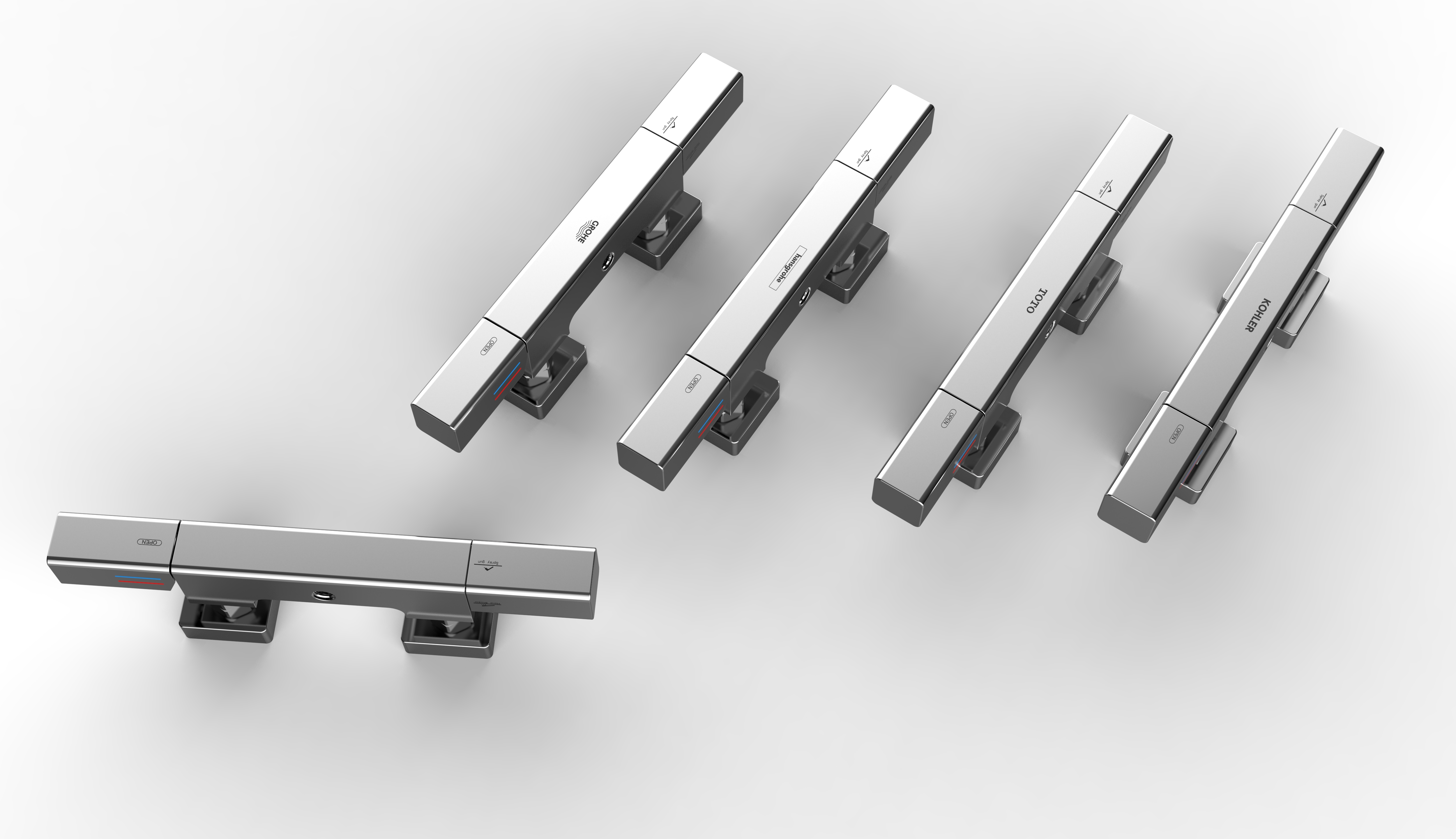 #Shower shower，Big shower，Minimalism，Four function shower，bathroom，