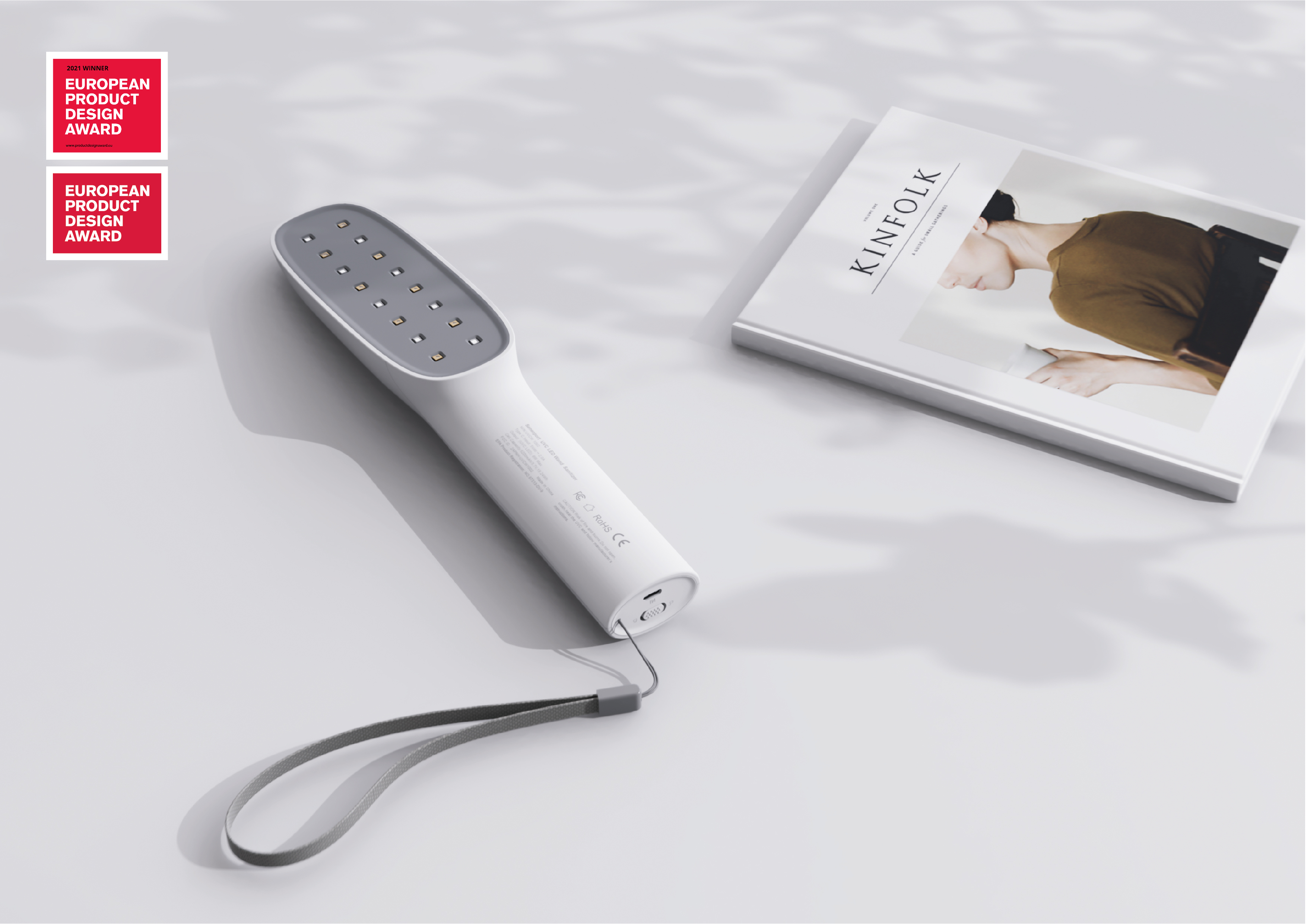 Ultraviolet sterilization，UVC，Portable，European product design award，