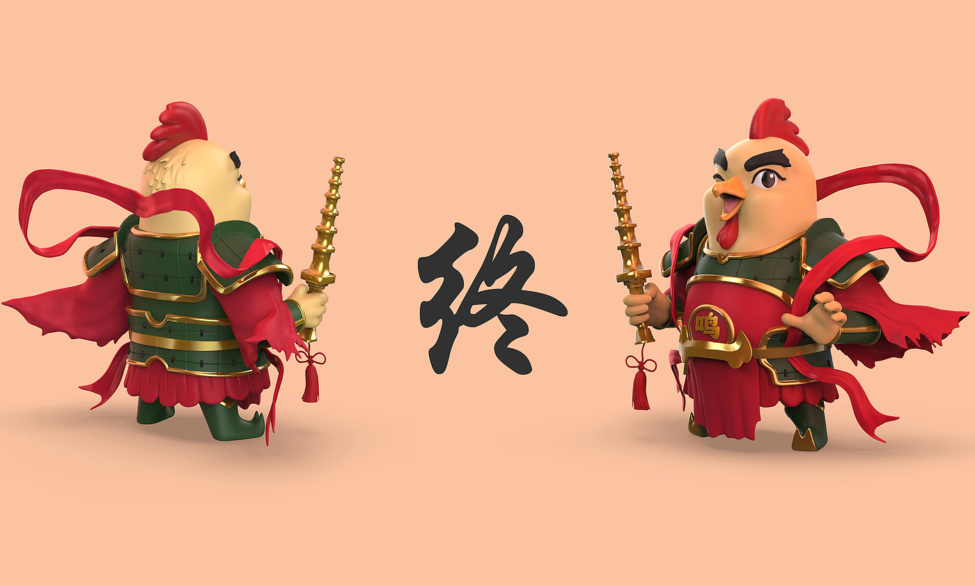 IP，雕塑，3d，