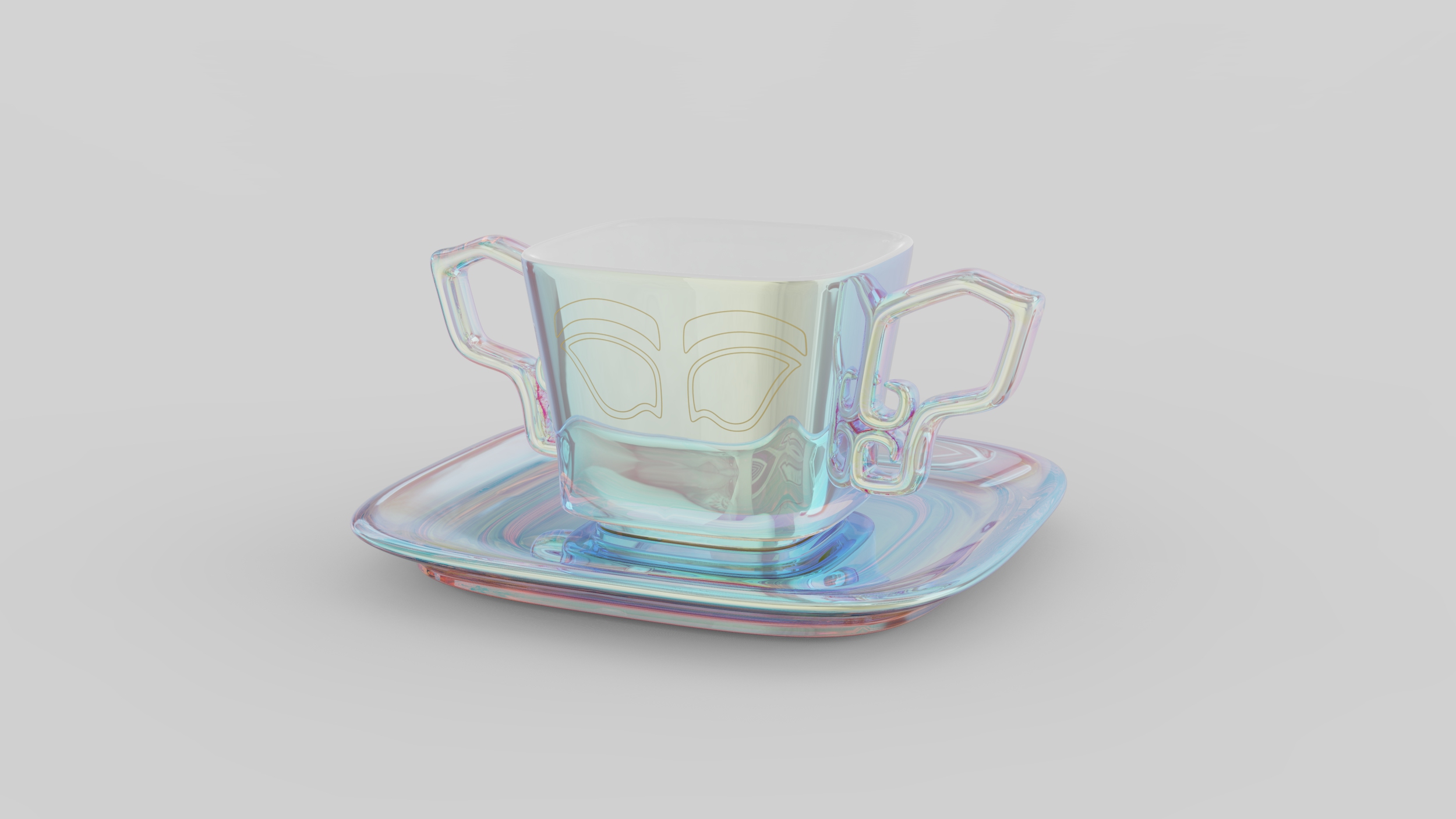 tea set，Water cup，Sanxingdui，museum，Cultural creation，