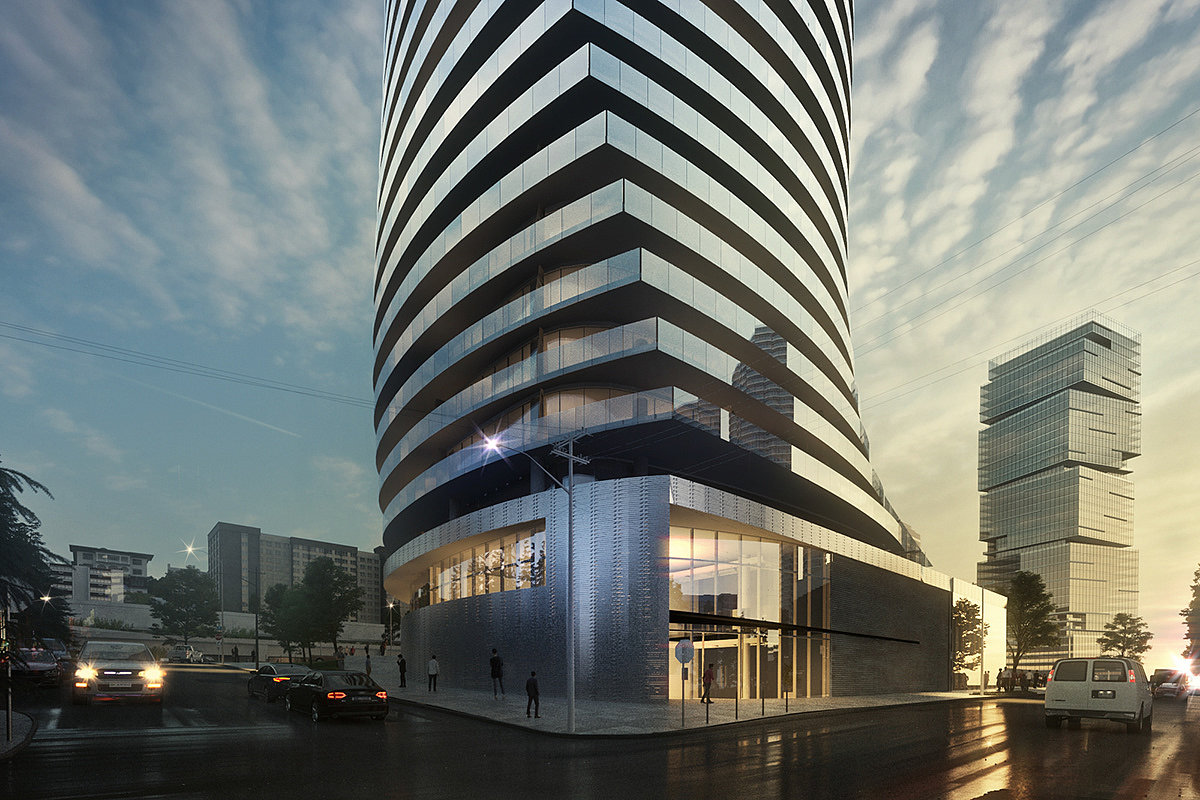 Architecture，multi-storied building，residence，Render，