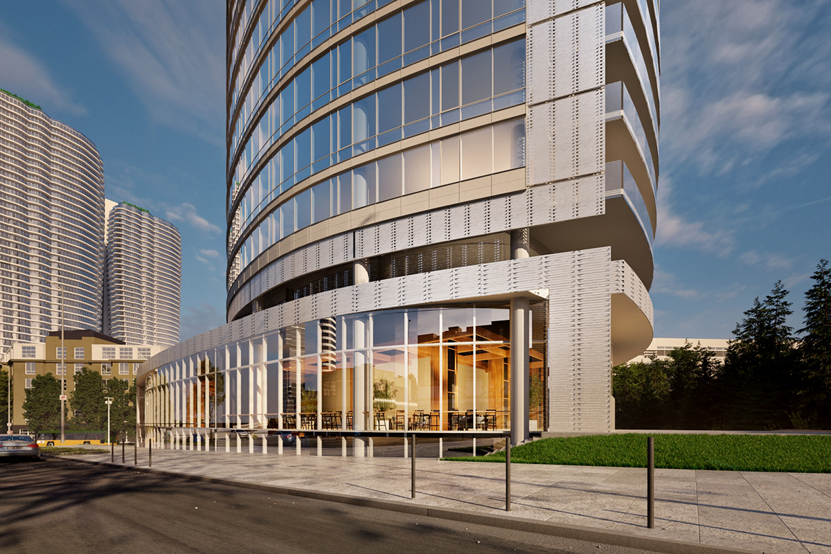 Architecture，multi-storied building，residence，Render，