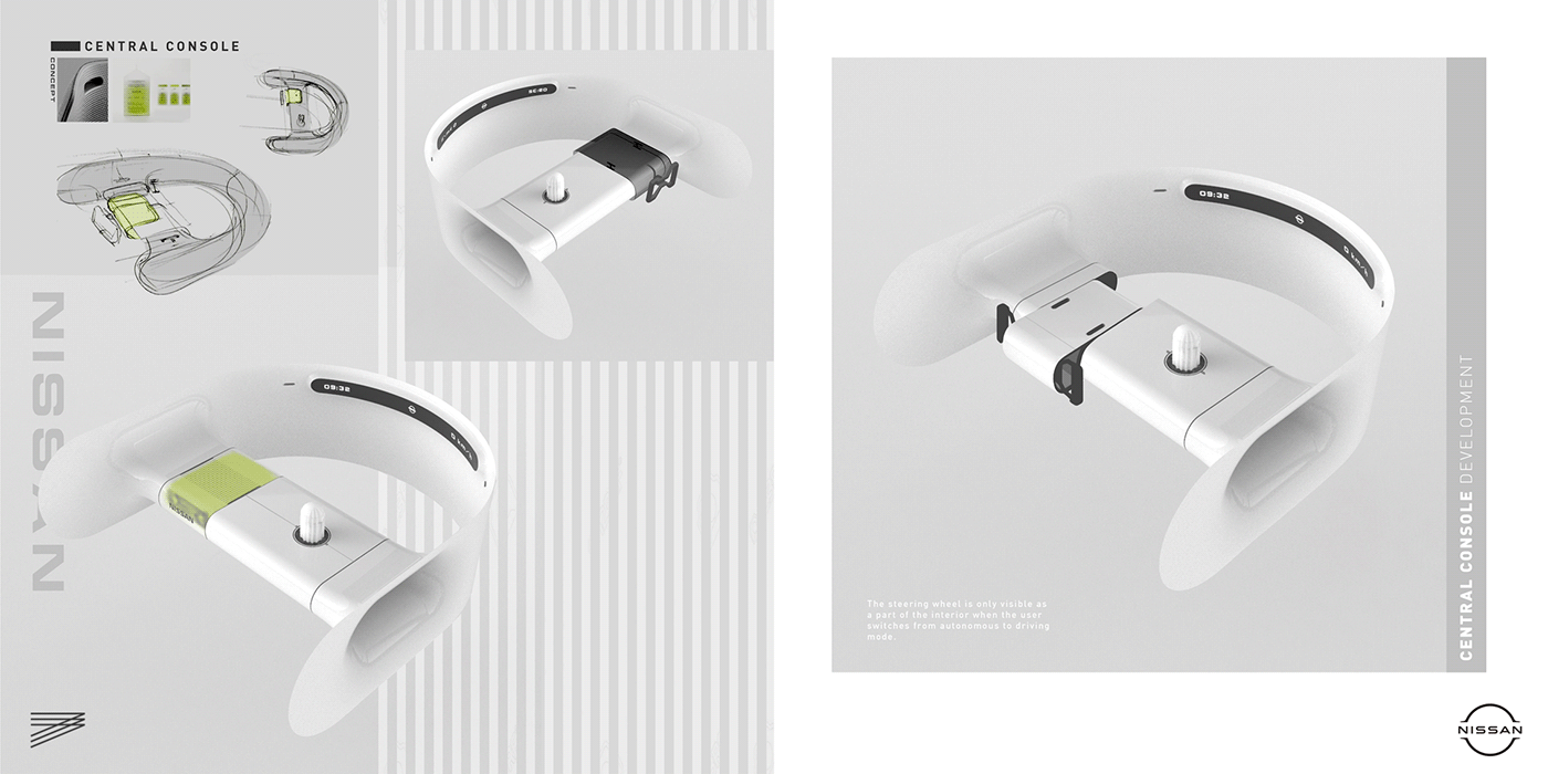 Automobile design，Hand drawn，Interior，concept，