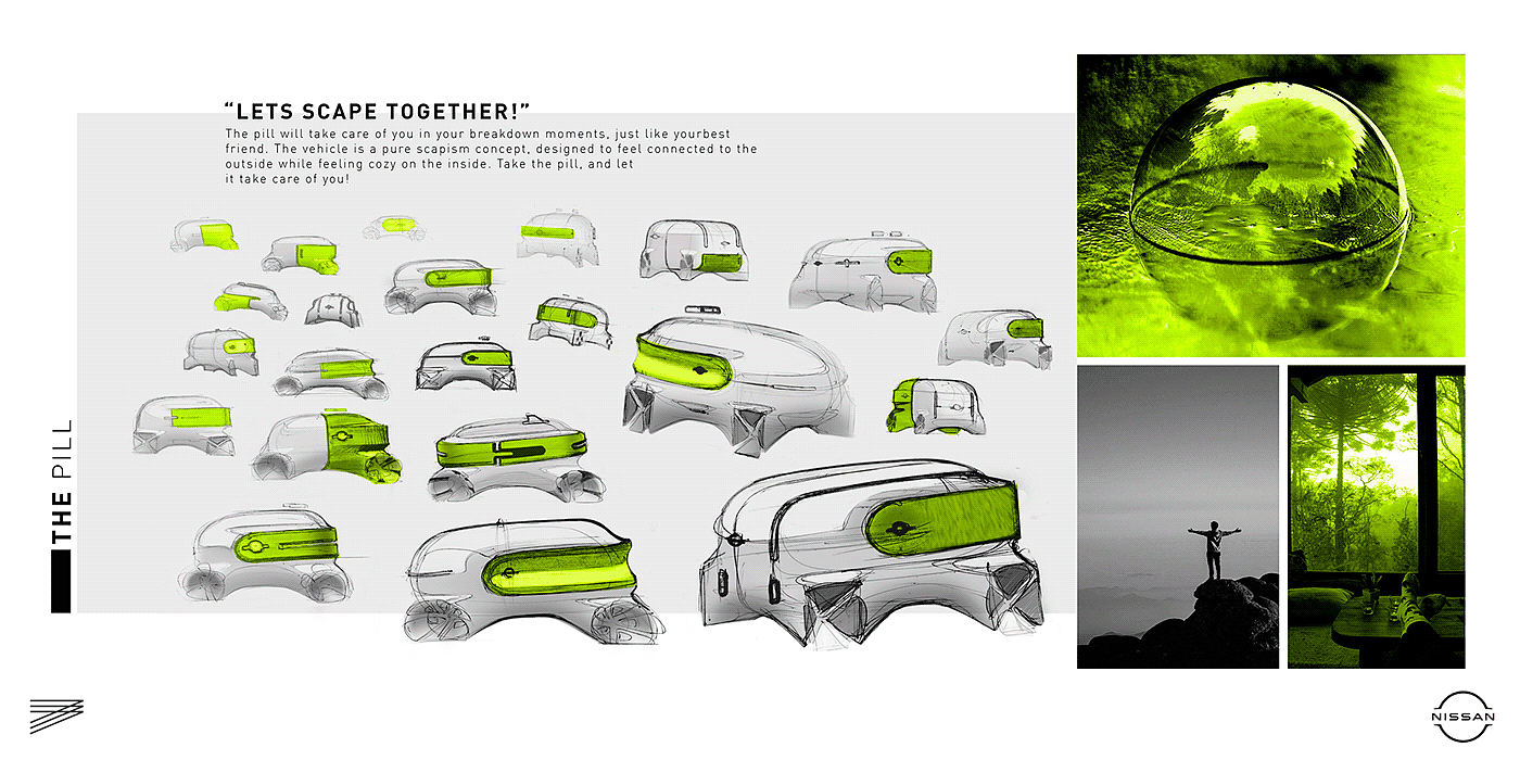 Automobile design，Hand drawn，Interior，concept，