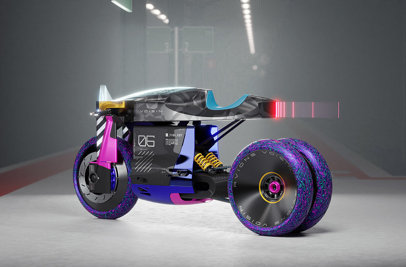 motorcycle，Cyberpunk，Conceptual art，