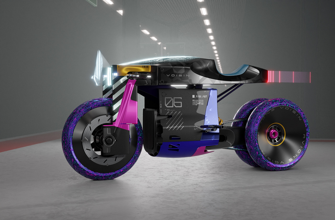 motorcycle，Cyberpunk，Conceptual art，