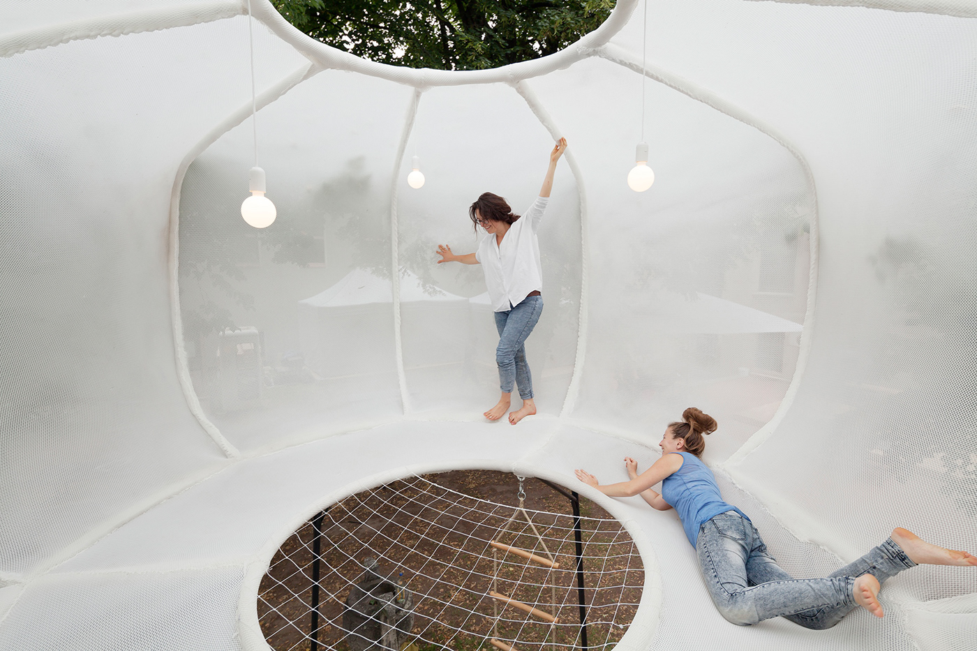 Cumulus，device，Textile，Outdoor installation，