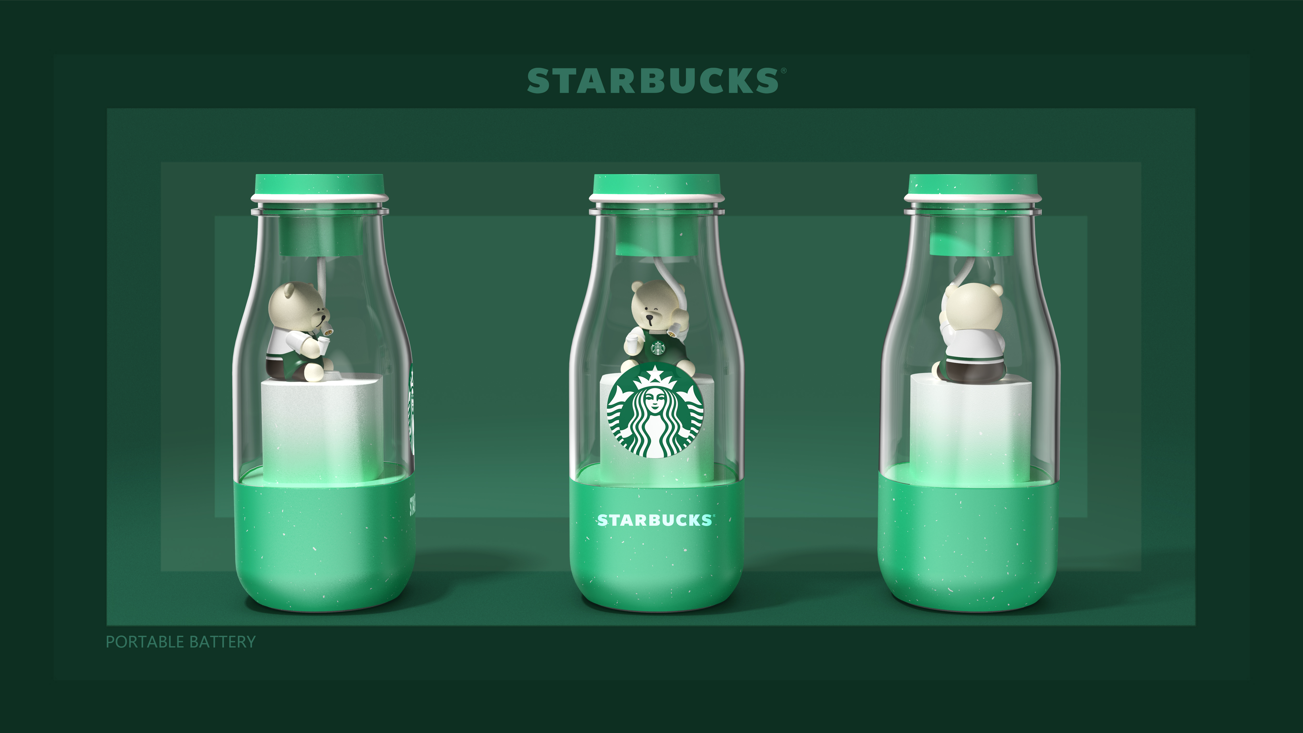 portable battery，Top grade design，Starbucks，Coffee，