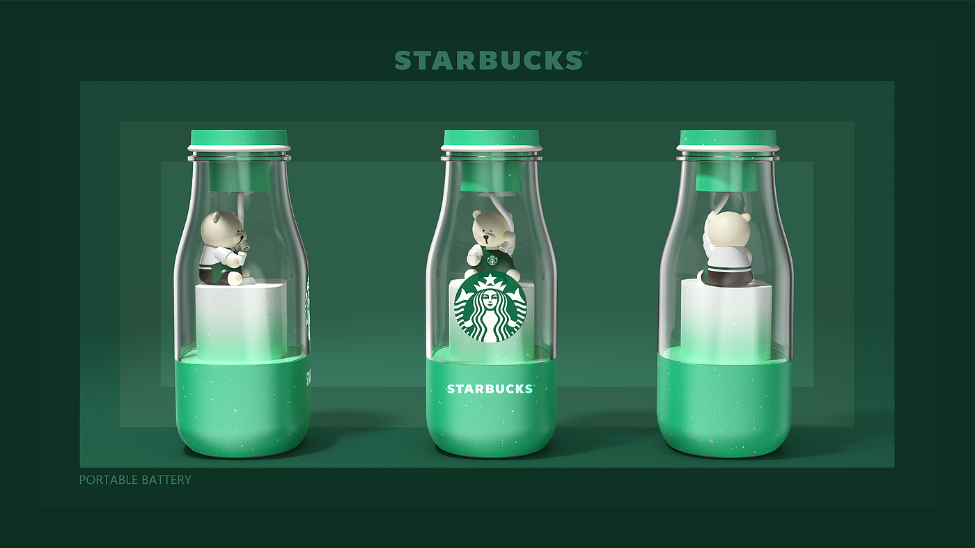 portable battery，Top grade design，Starbucks，Coffee，