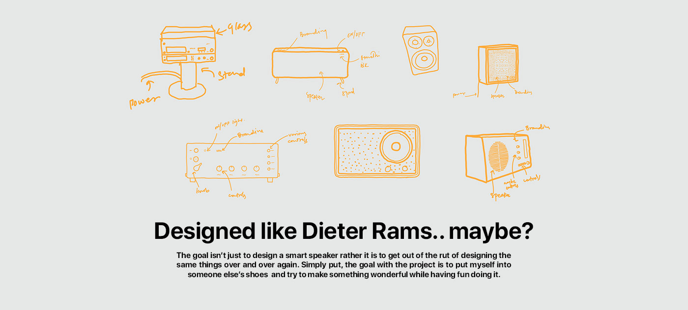 Intelligent speaker，Square，product design，