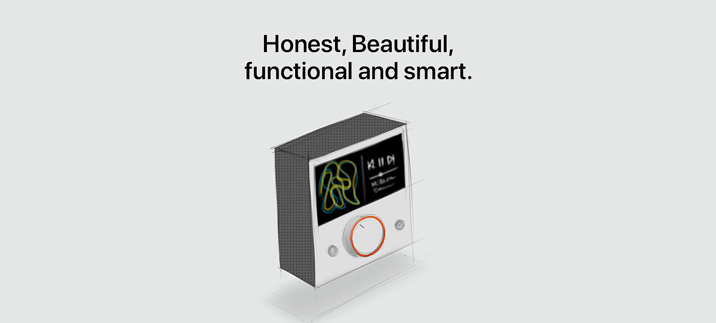 Intelligent speaker，Square，product design，