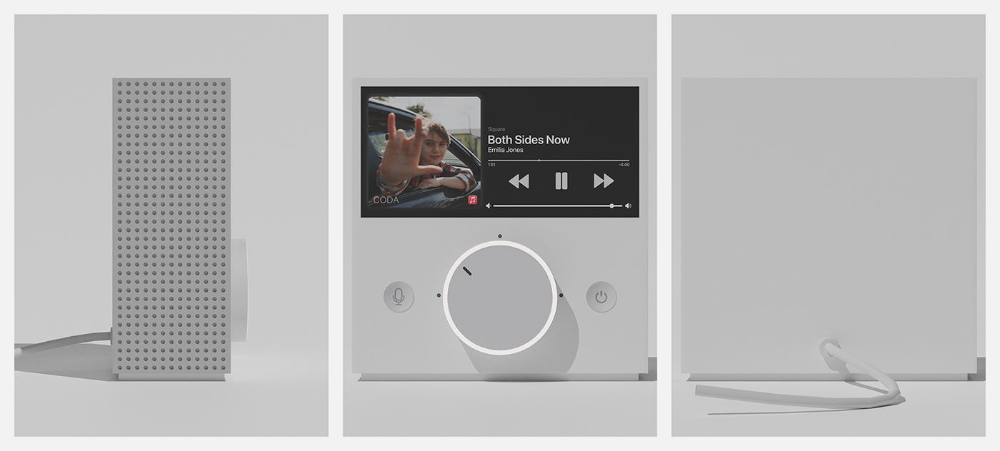 Intelligent speaker，Square，product design，