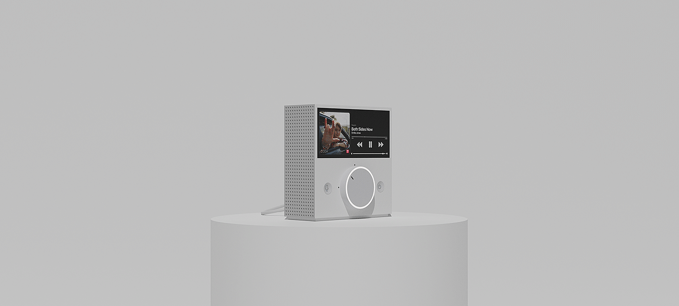 Intelligent speaker，Square，product design，