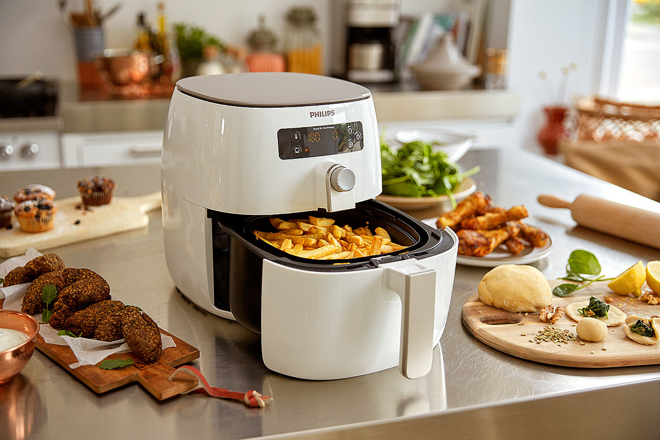 Philips，household electrical appliances，black and white，pot，
