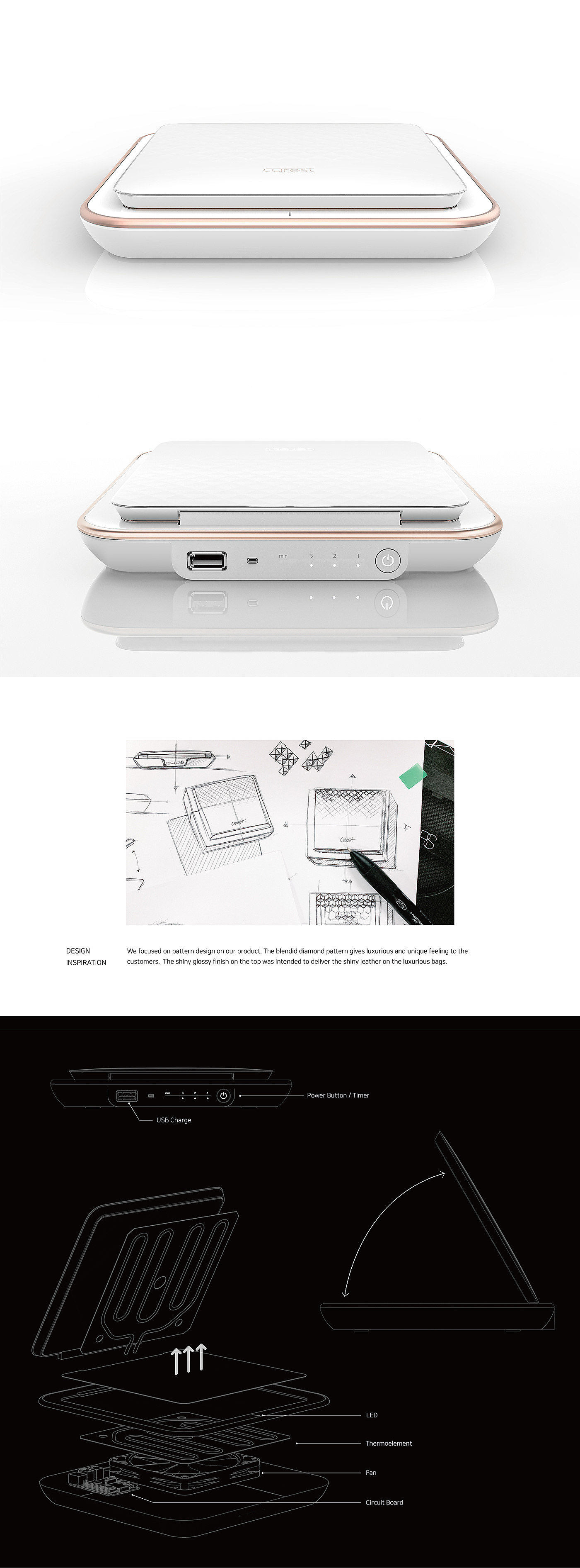 COOLSTONE，product design，Mask cooler，