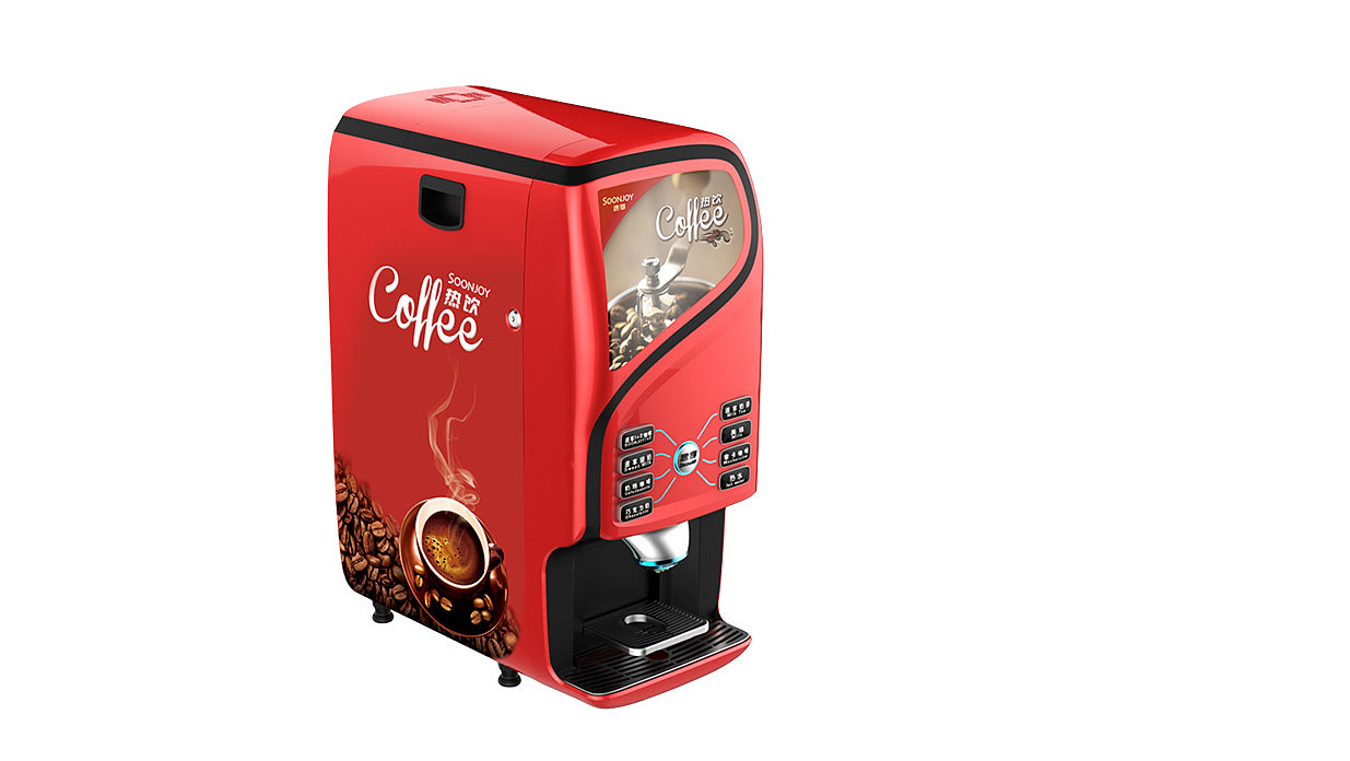 Coffee machine design，Design of instant coffee machine，product design，