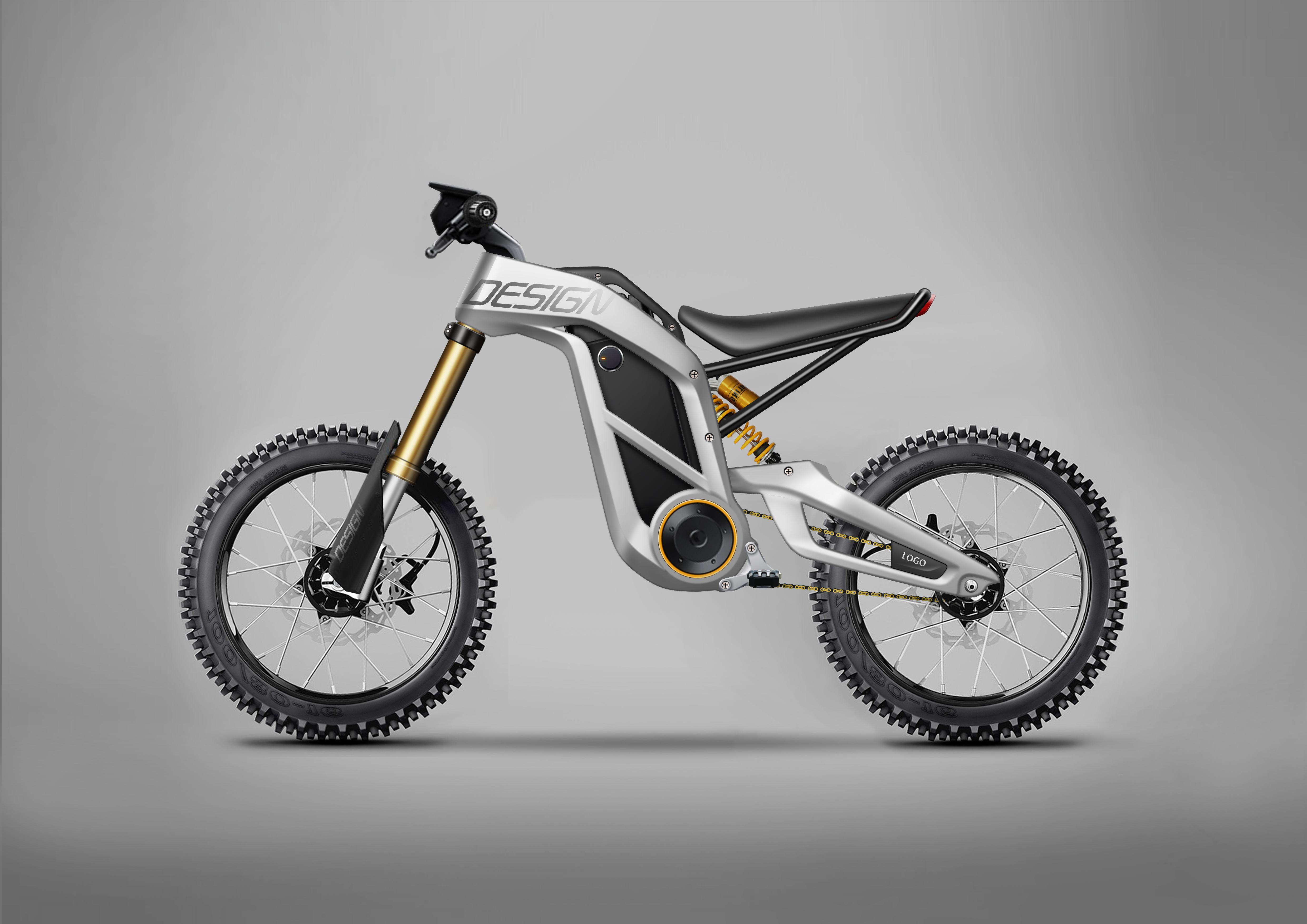 Hand drawn, trunk, electric vehicle，