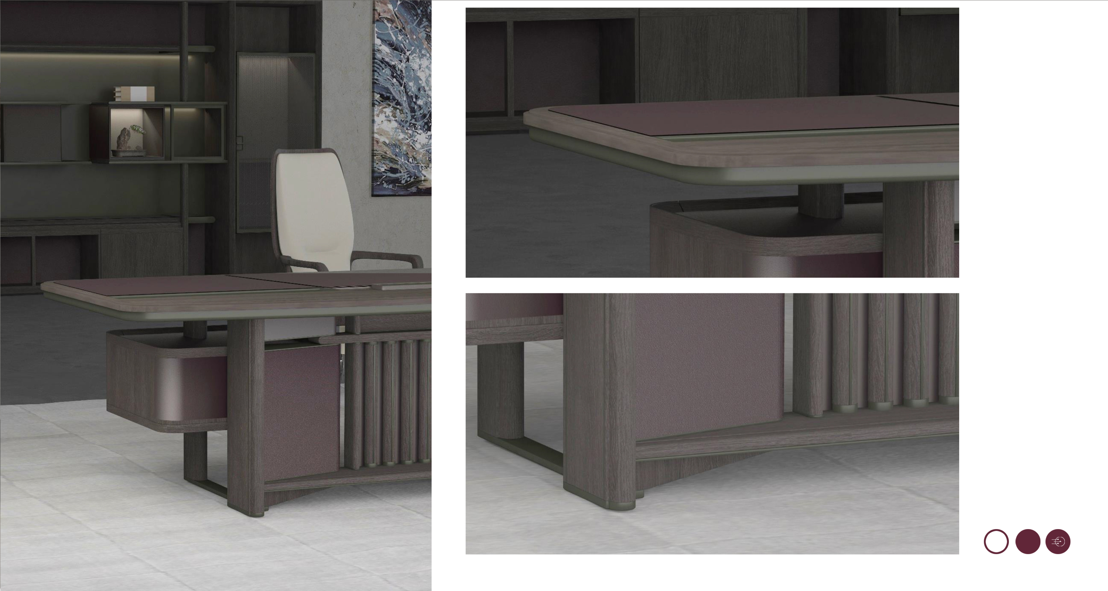 Bantai，solid wood，Office furniture ，Oriental sense，Lu Zhirong，