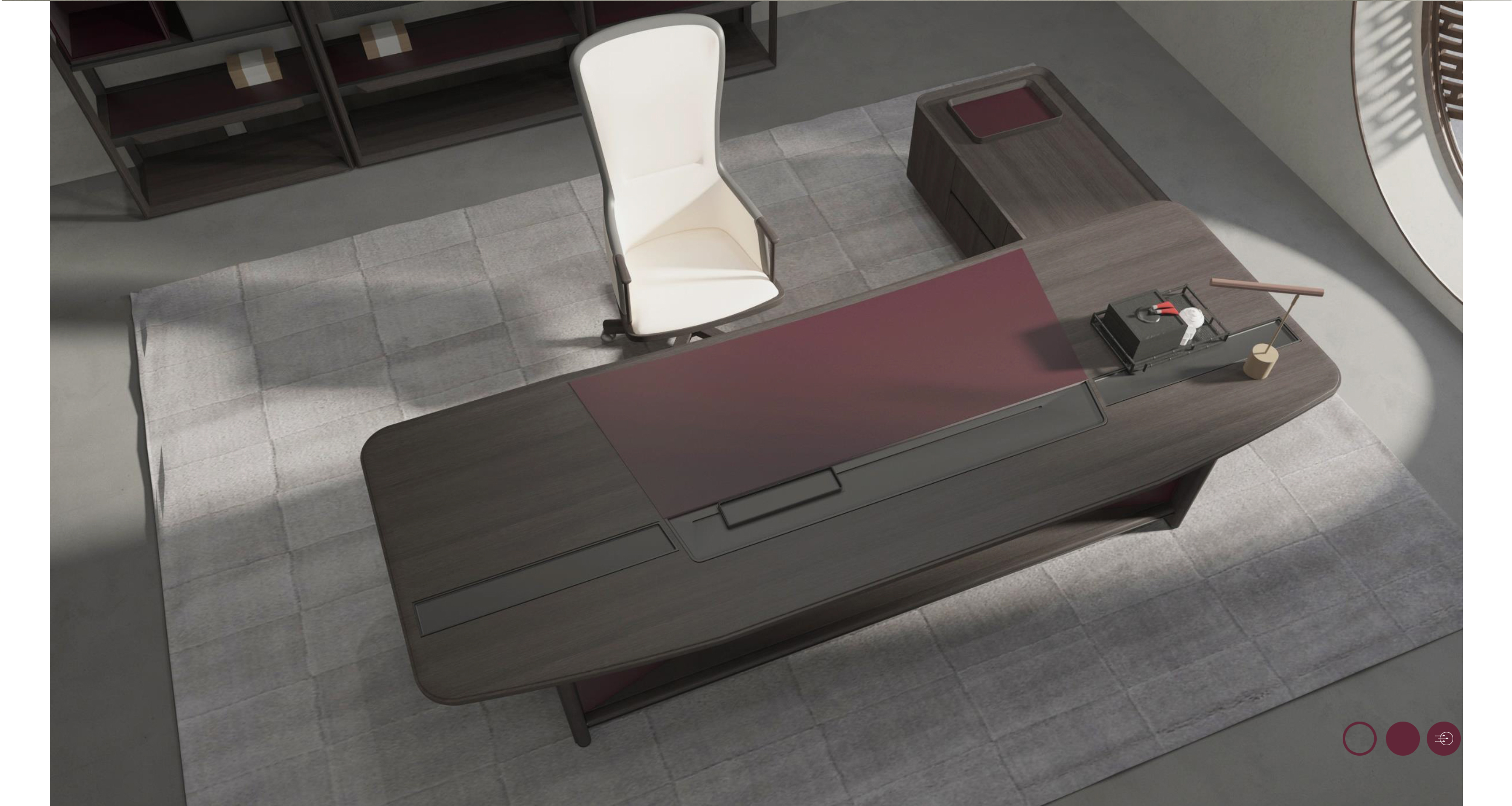 Bantai，solid wood，Office furniture ，Oriental sense，Lu Zhirong，