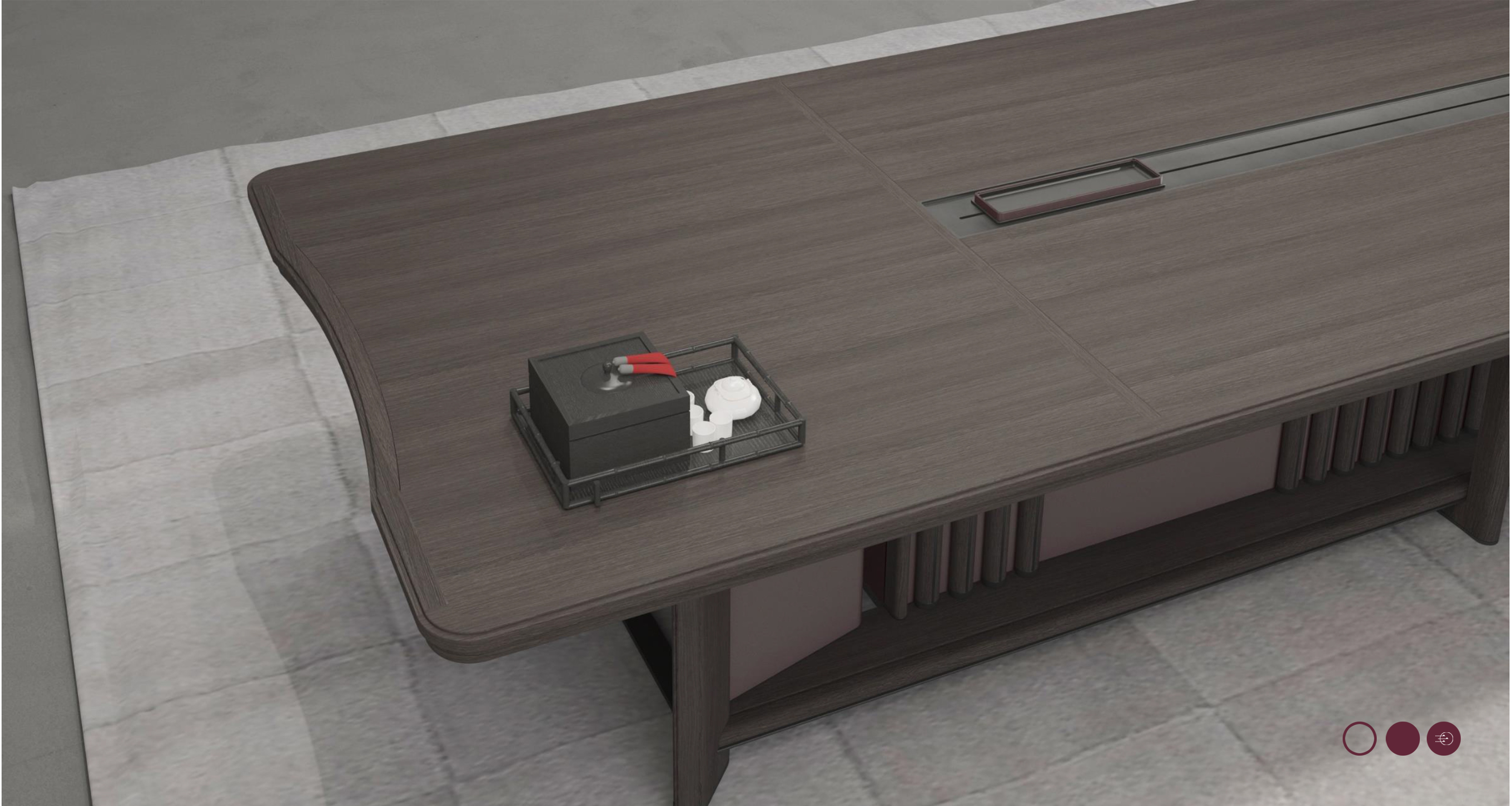 Bantai，solid wood，Office furniture ，Oriental sense，Lu Zhirong，